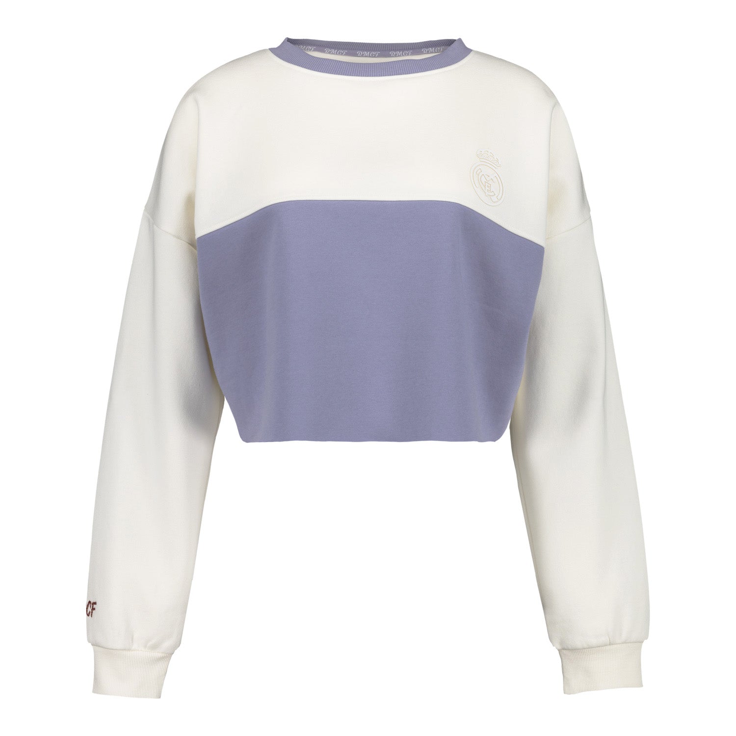 Sudadera Mujer Real Madrid Ladies Vintage Crop Crema