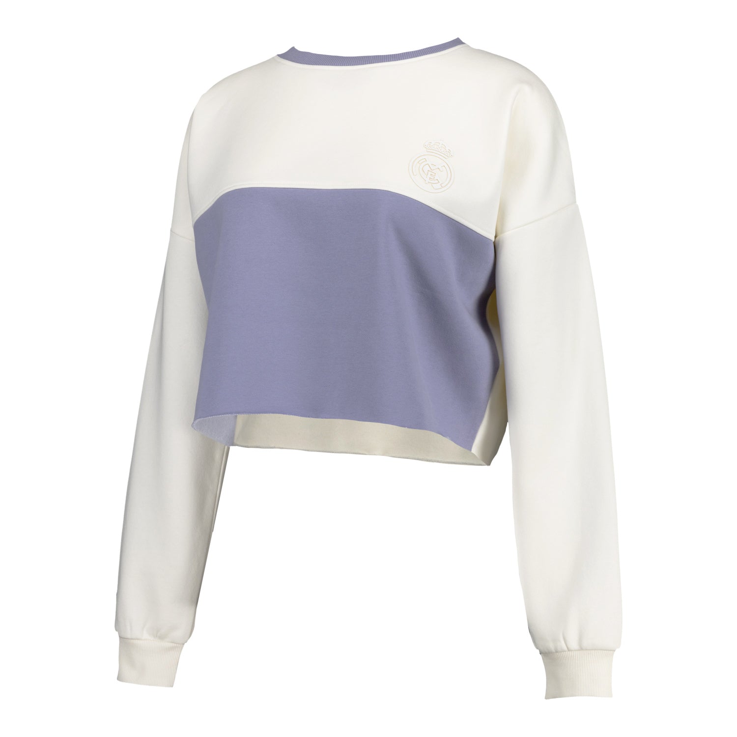 Sudadera Mujer Real Madrid Ladies Vintage Crop Crema