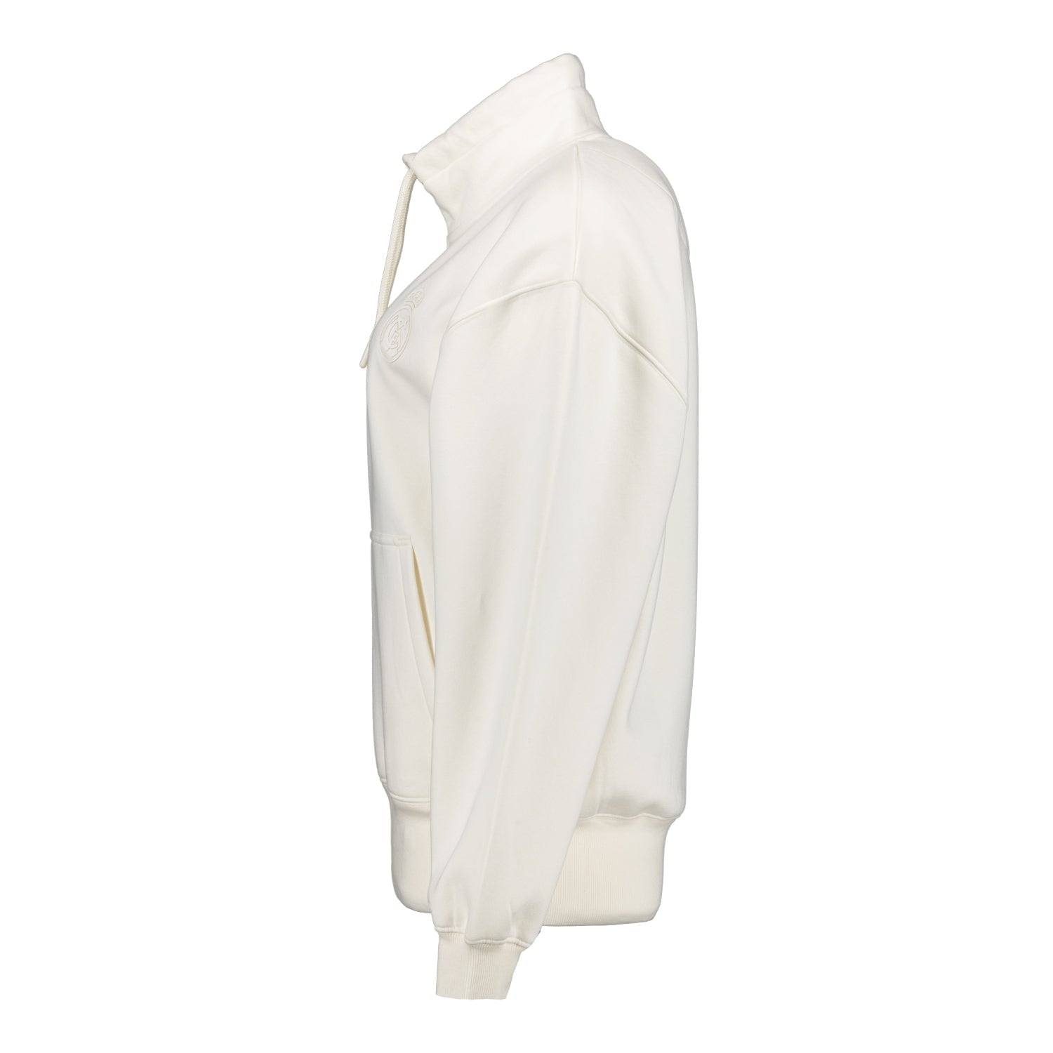 Sudadera Mujer Real Madrid Ladies Vintage 1/4 Cremallera Crema