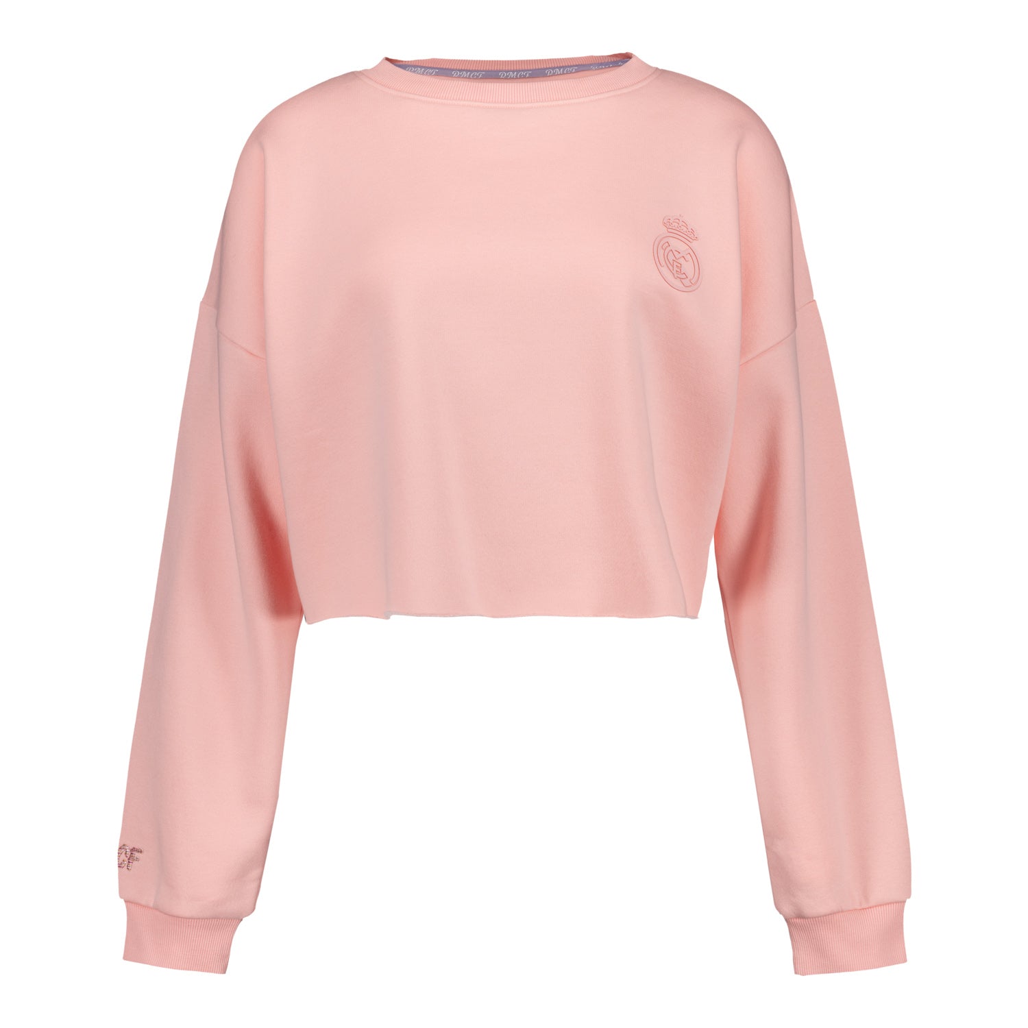 Sudadera Mujer Real Madrid Ladies Vintage Crop Rosa