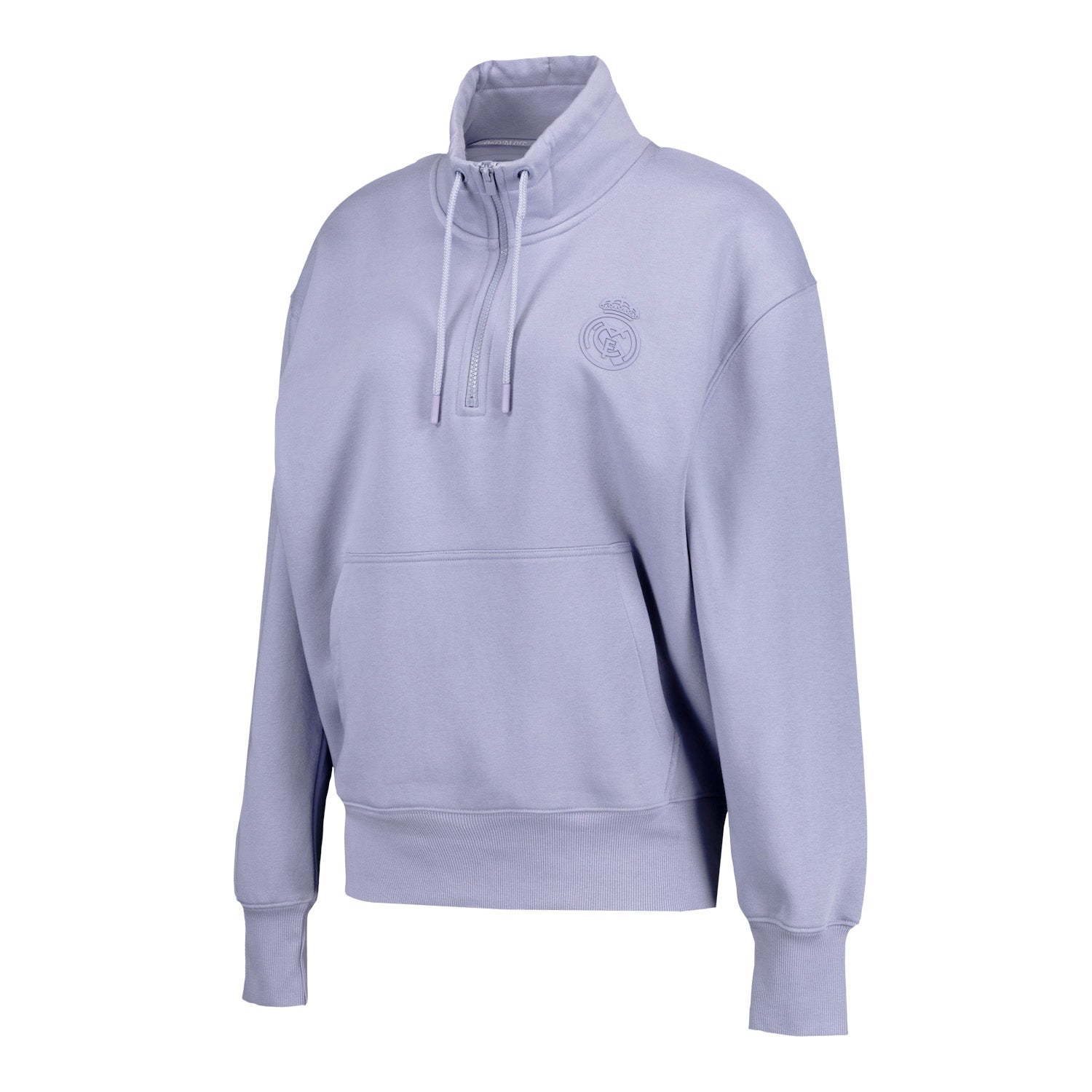 Sudadera Mujer Real Madrid Ladies Vintage 1/4 Cremallera Lila