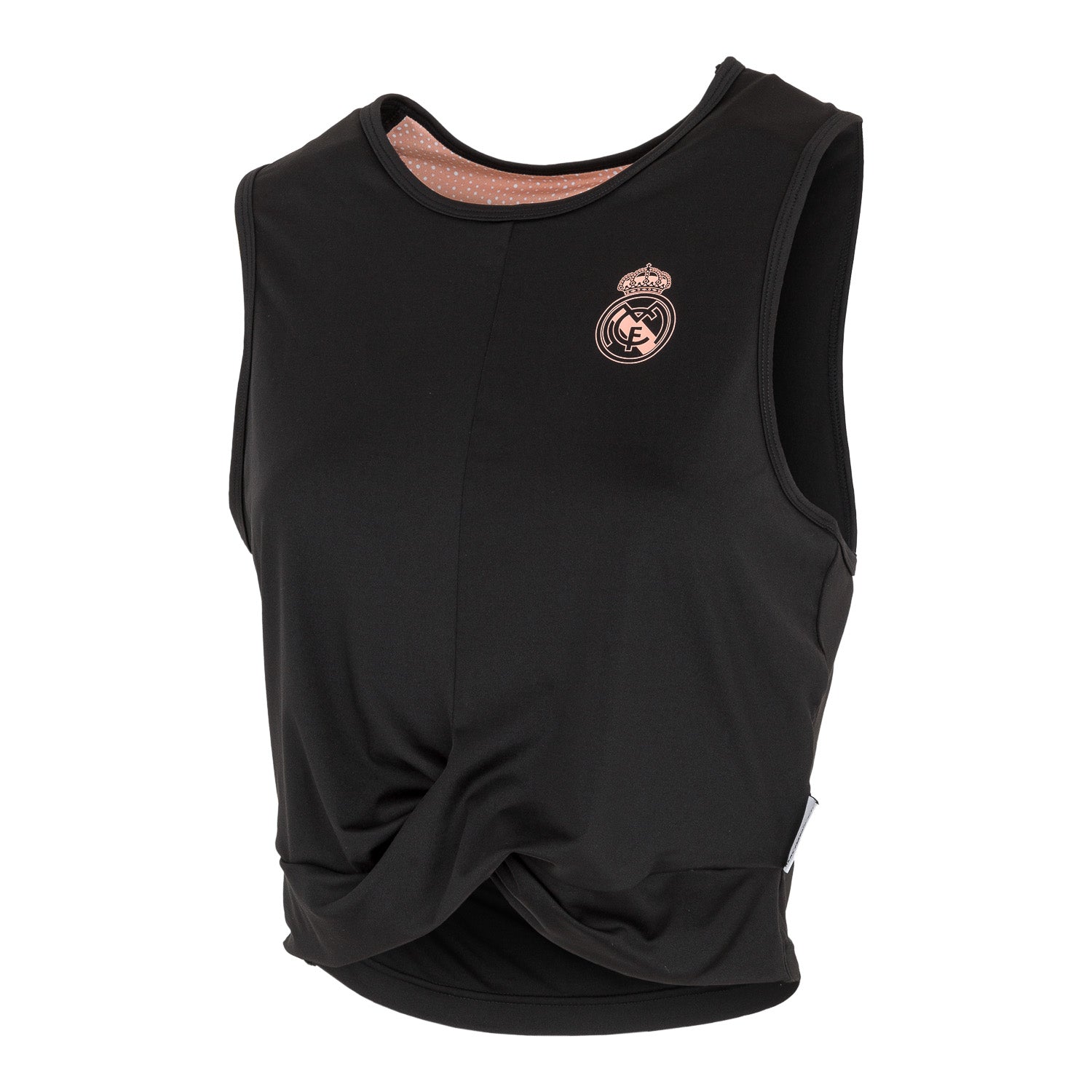 Top Crop Gym Mujer Negro/Rosa