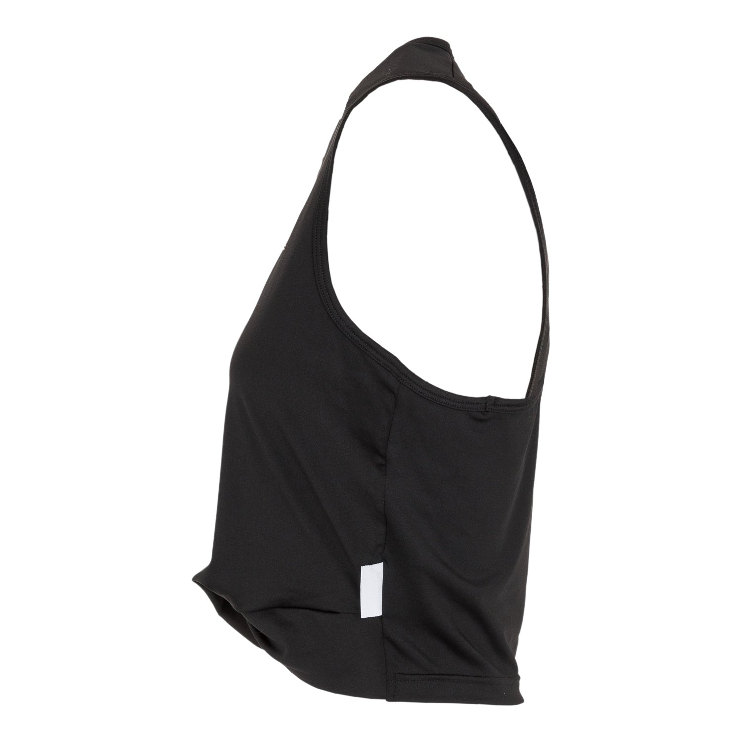 Top Crop Gym Mujer Negro/Rosa