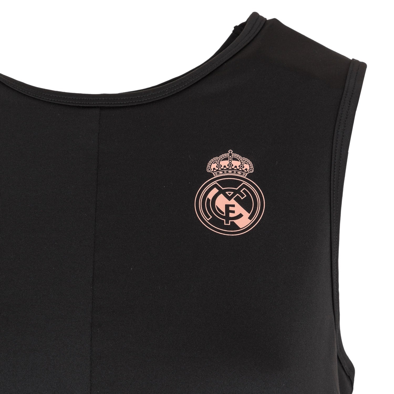 Top Crop Gym Mujer Negro/Rosa