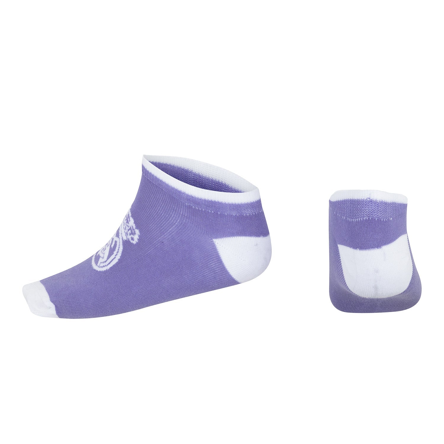 Pack 2 Calcetines Cortos Morado/Blanco