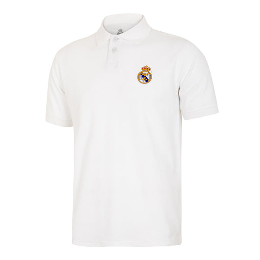 Polo Blanco Hombre Escudo Color Essentials