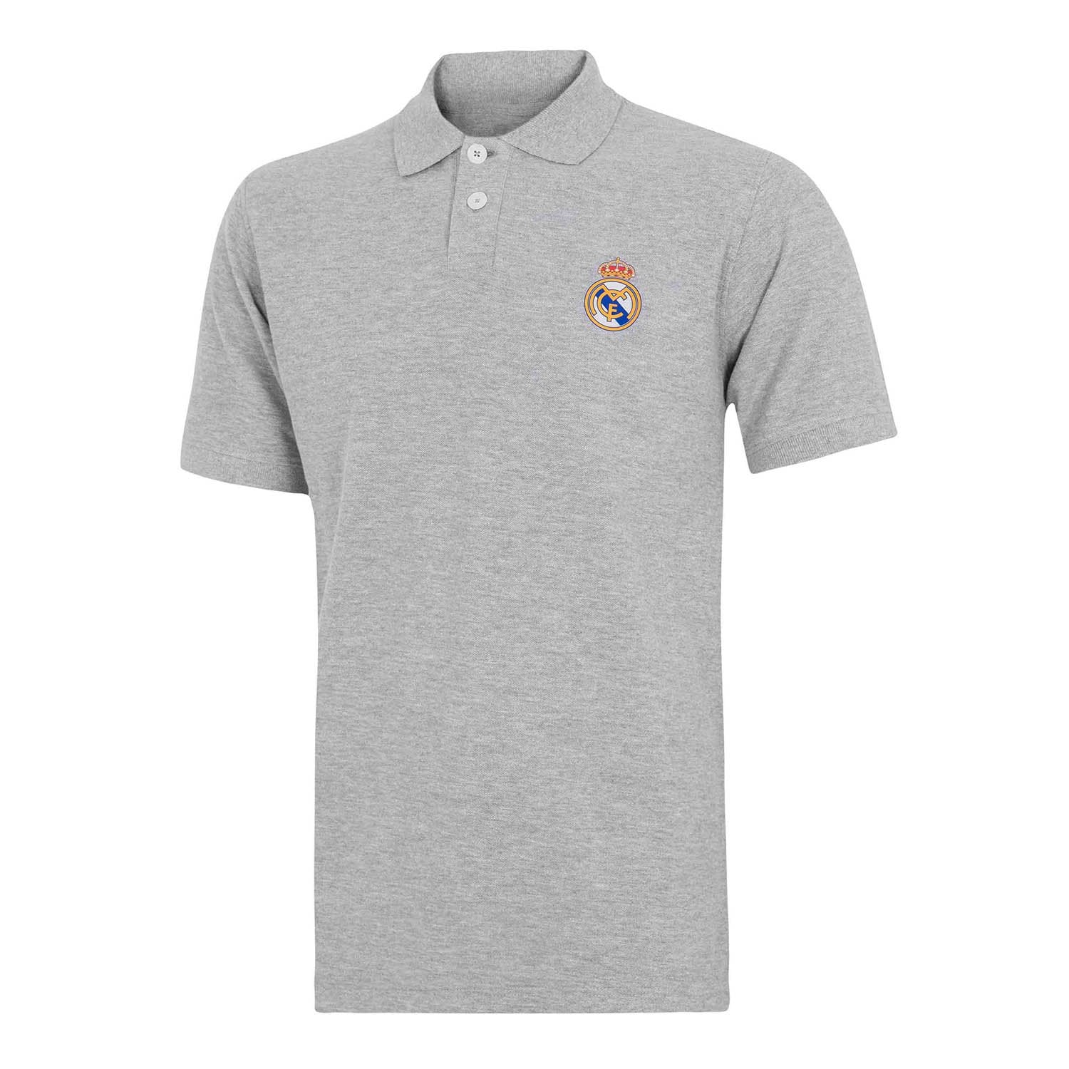 Polo Gris Claro Hombre Escudo Color Essentials