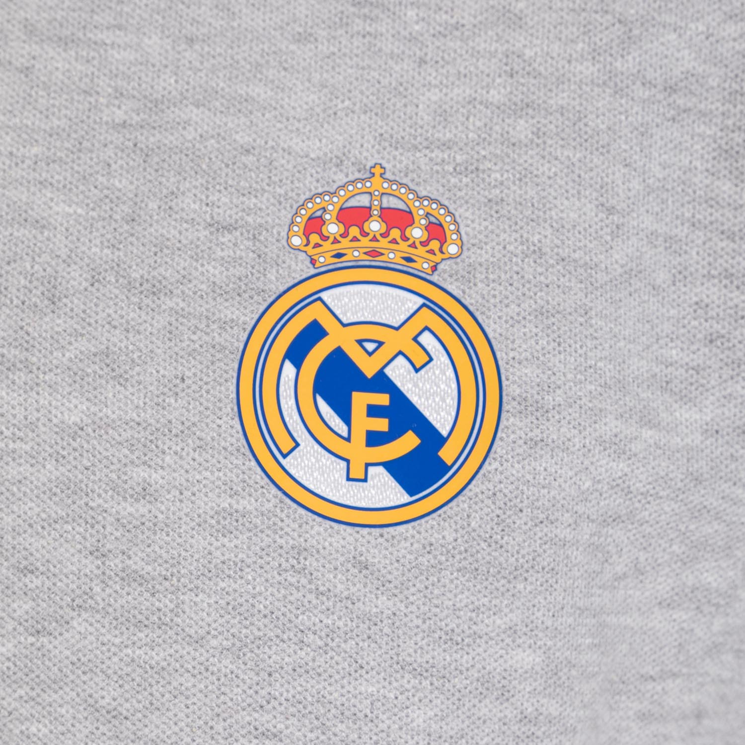 Polo Gris Claro Hombre Escudo Color Essentials
