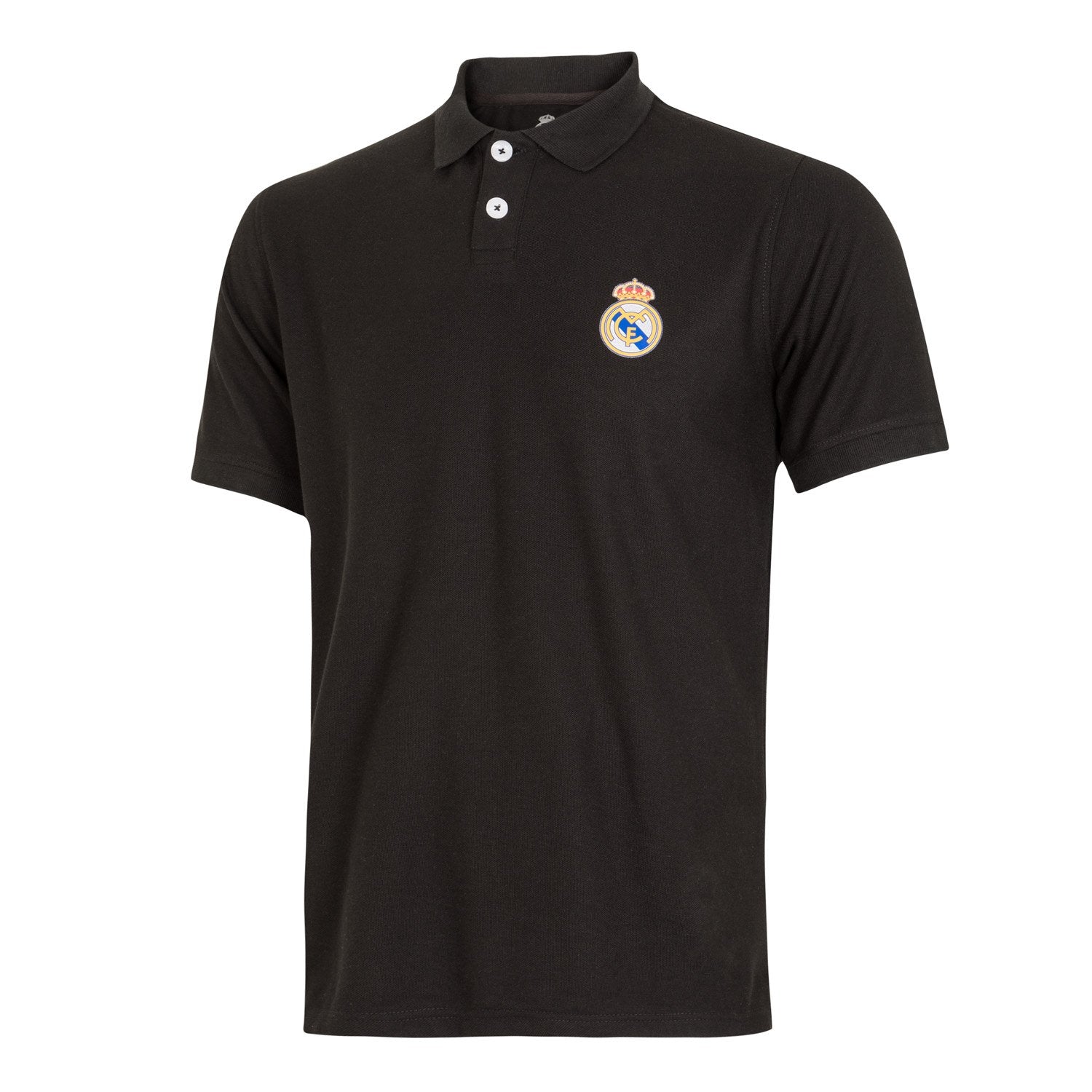 Polo Negro Hombre Escudo Color Essentials