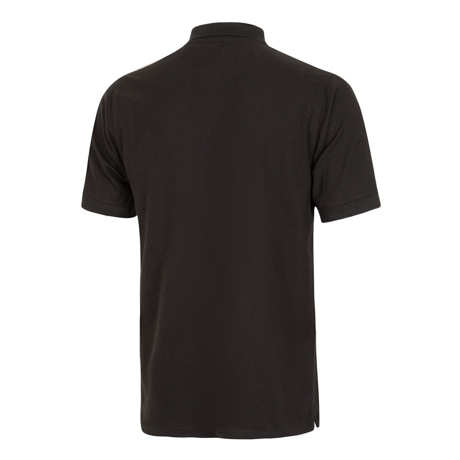 Polo Negro Hombre Escudo Color Essentials