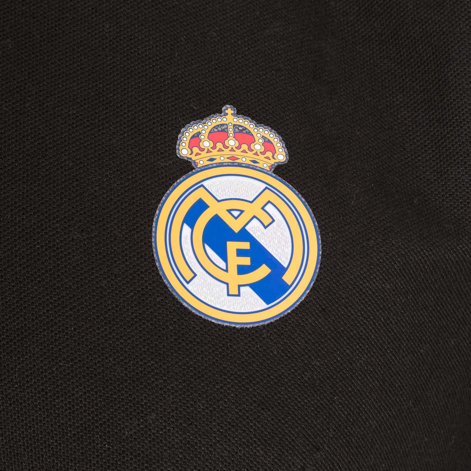 Polo Negro Hombre Escudo Color Essentials