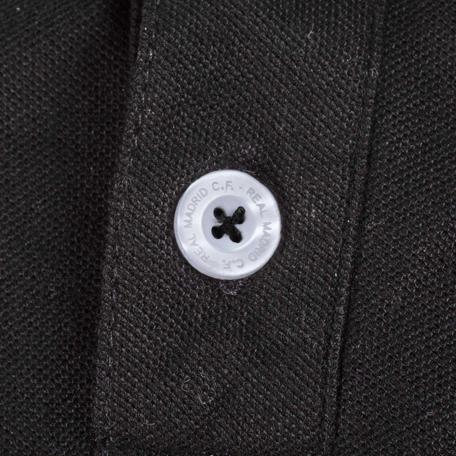 Polo Negro Hombre Escudo Color Essentials