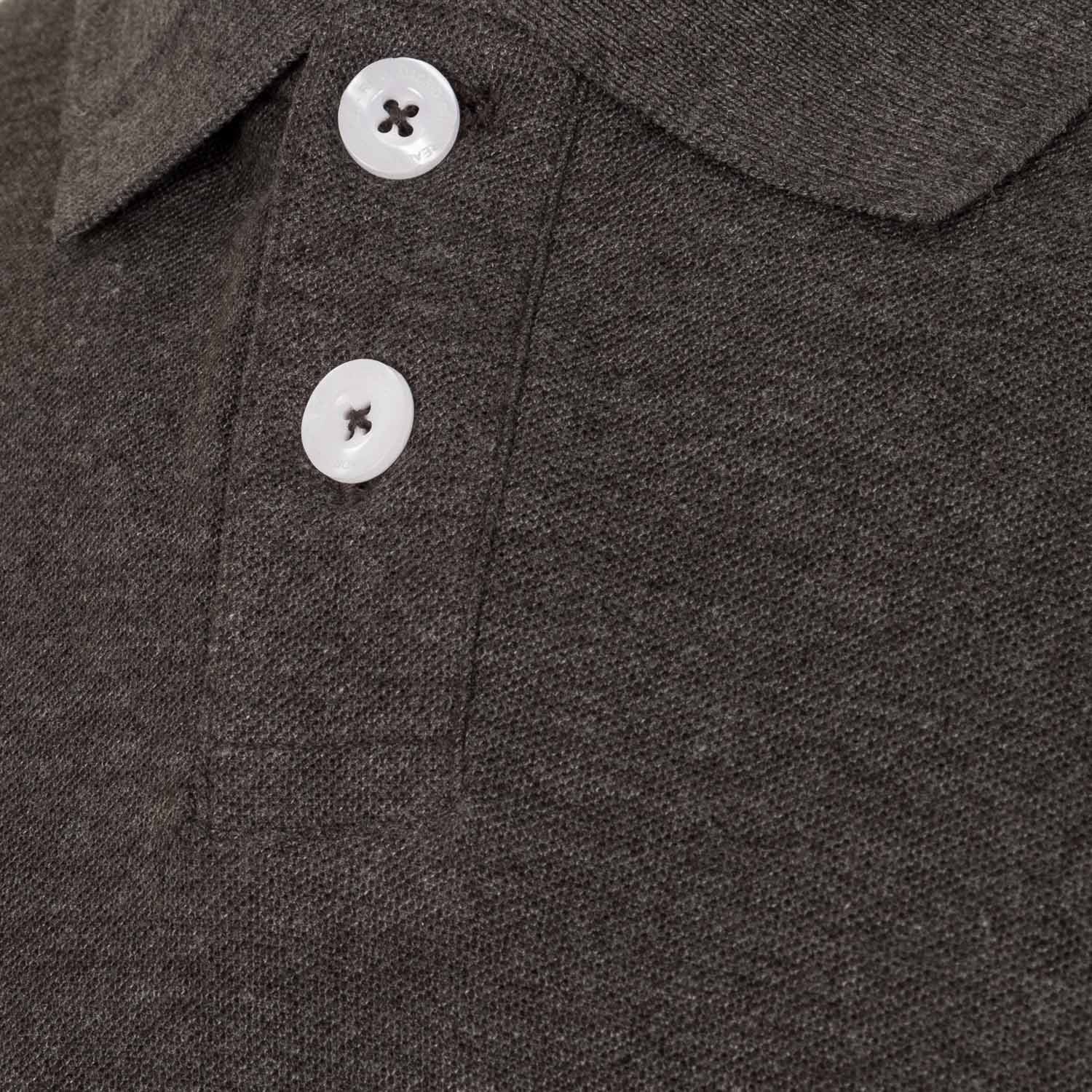 Polo Gris Oscuro Hombre Escudo Color Essentials