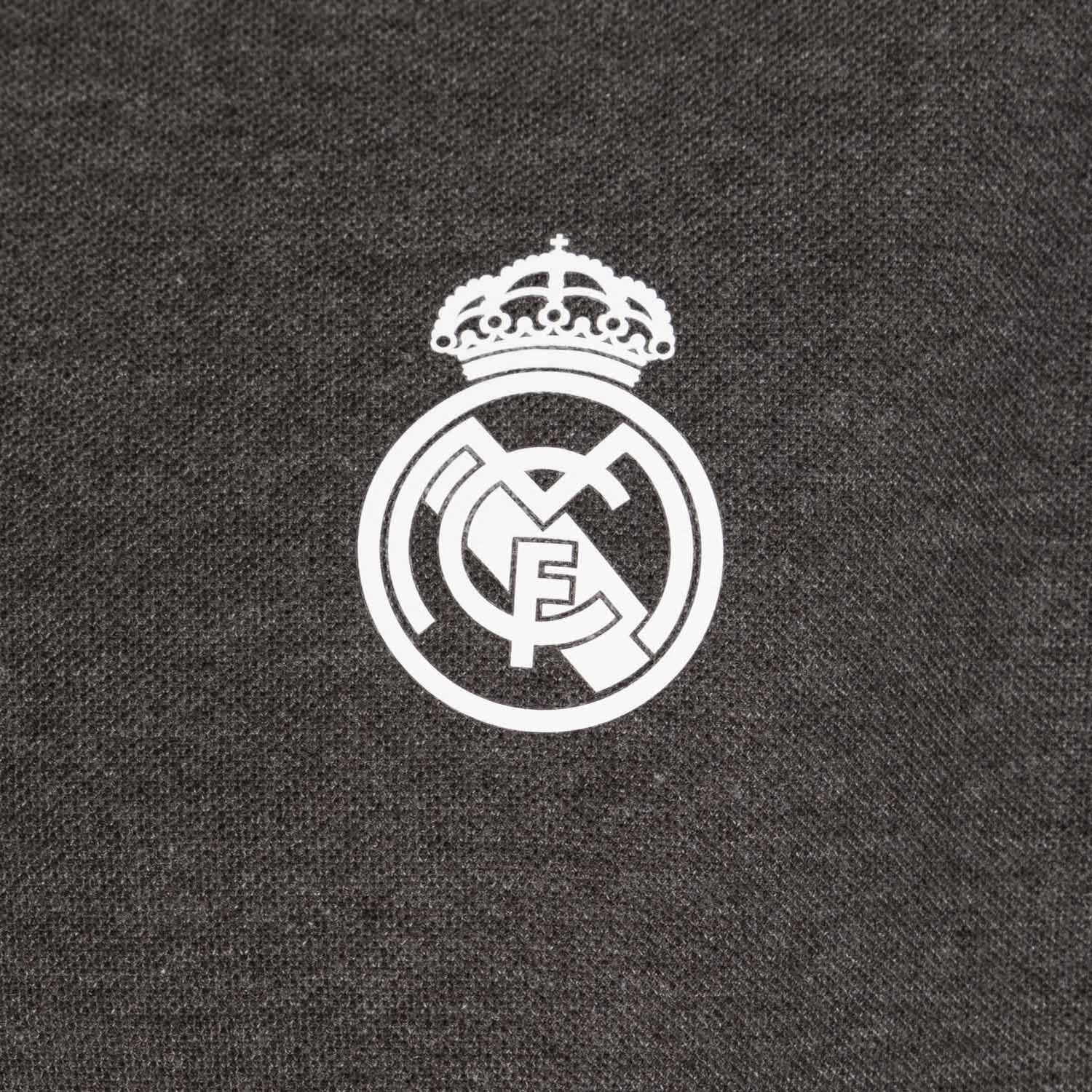 Polo Gris Oscuro Hombre Escudo Monocolor Essentials