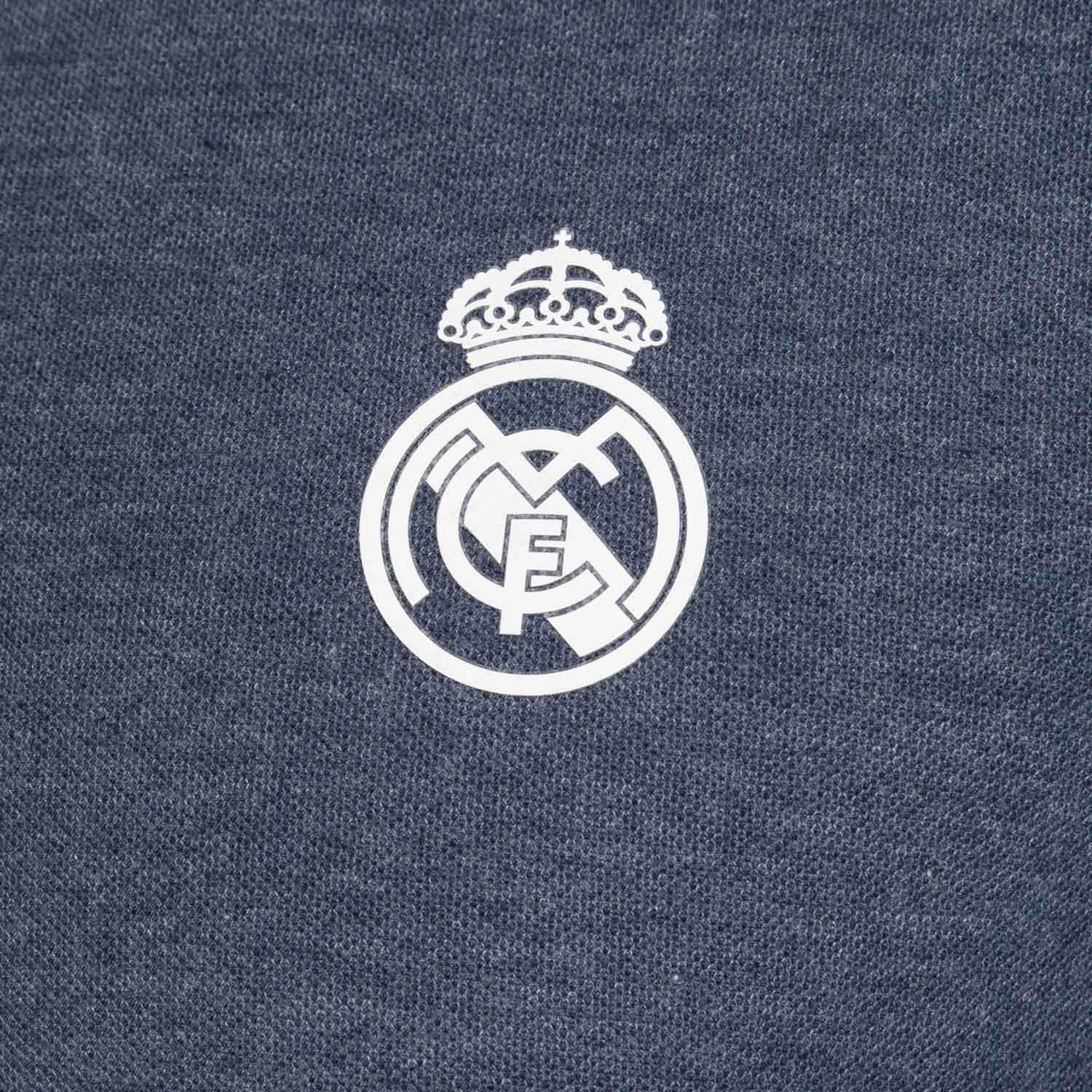 Polo Azul Hombre Escudo Monocolor Essentials