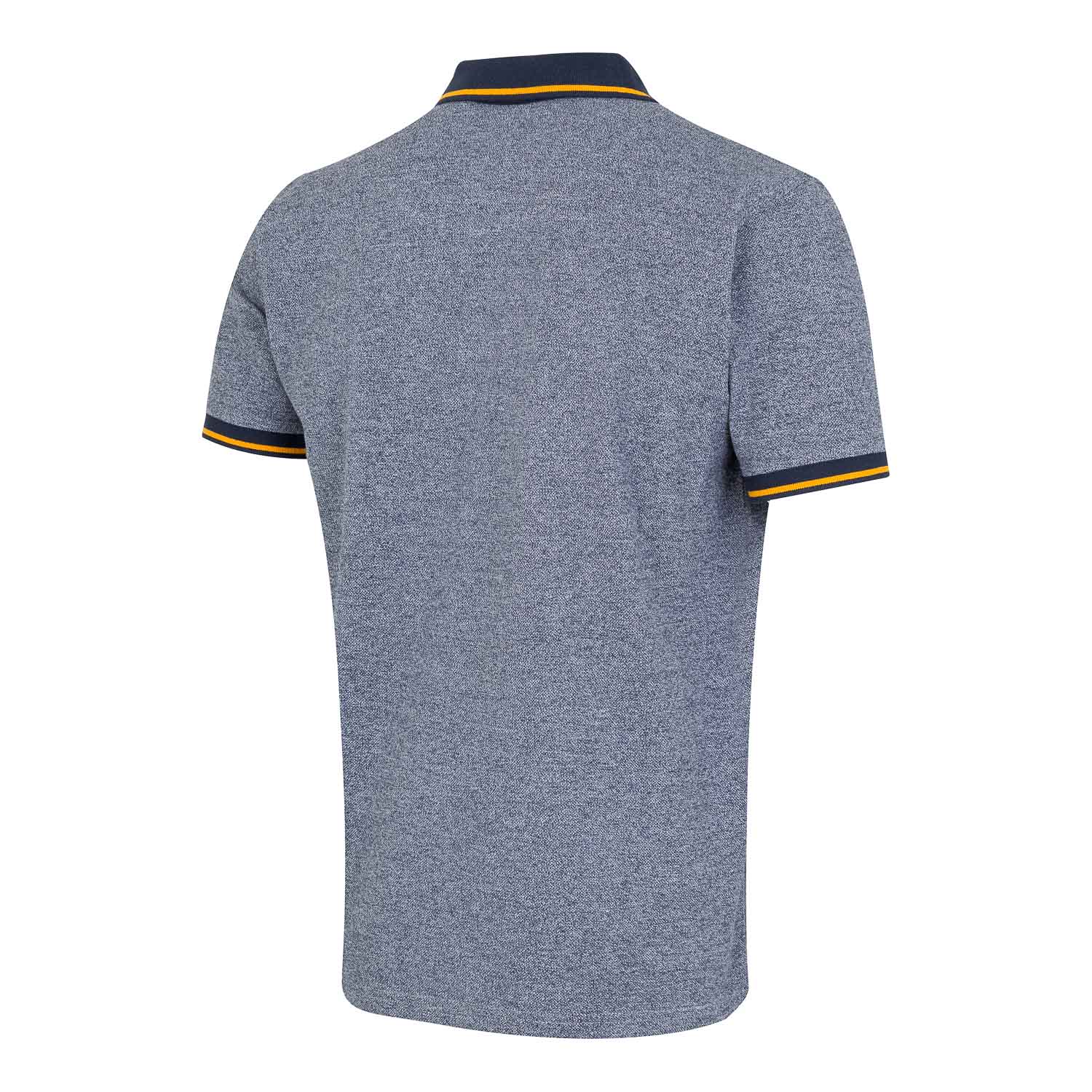 Polo Piqué Hombre Bernabéu Azul Marino Naranja