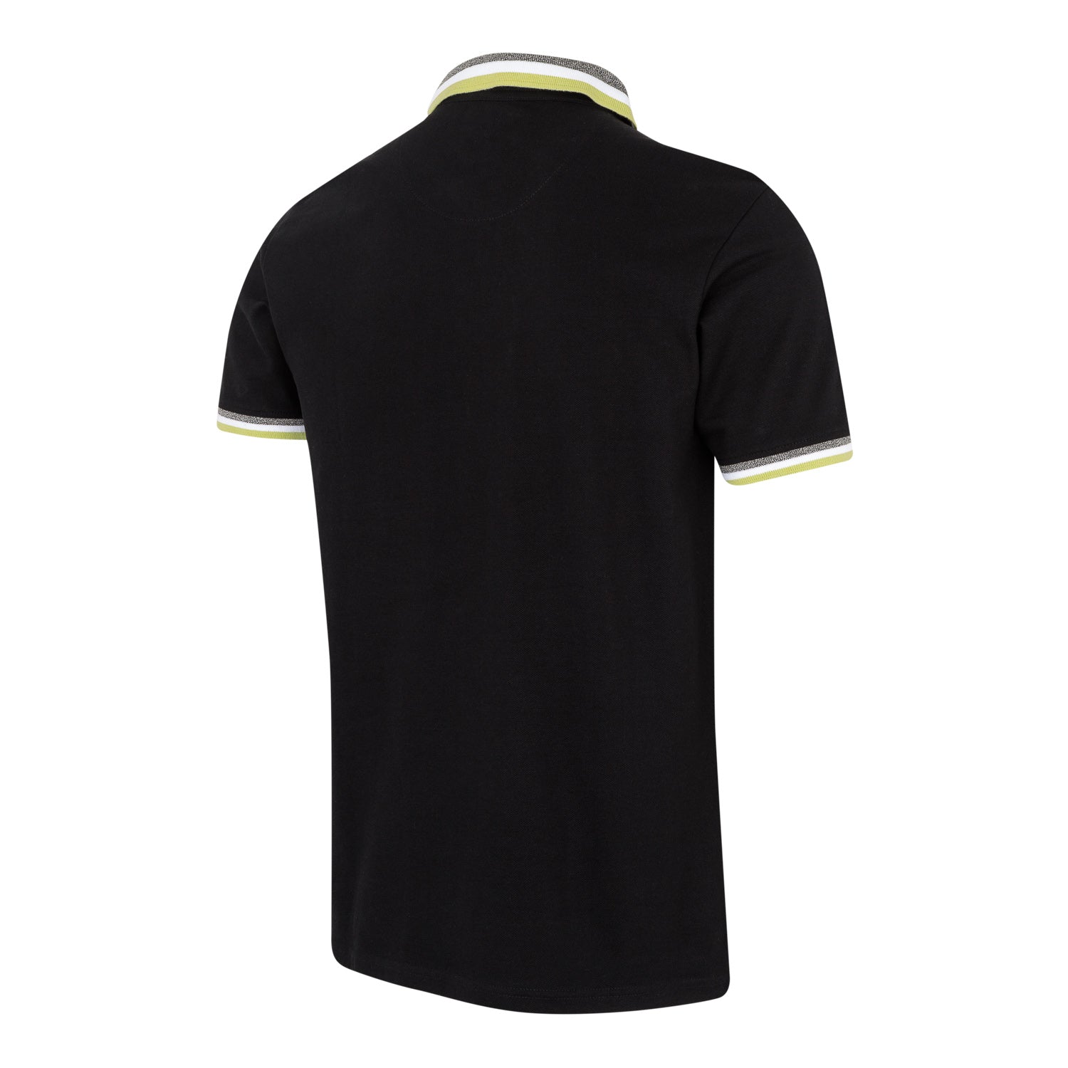 Polo Pique Hombre Negro/Lima Real Madrid