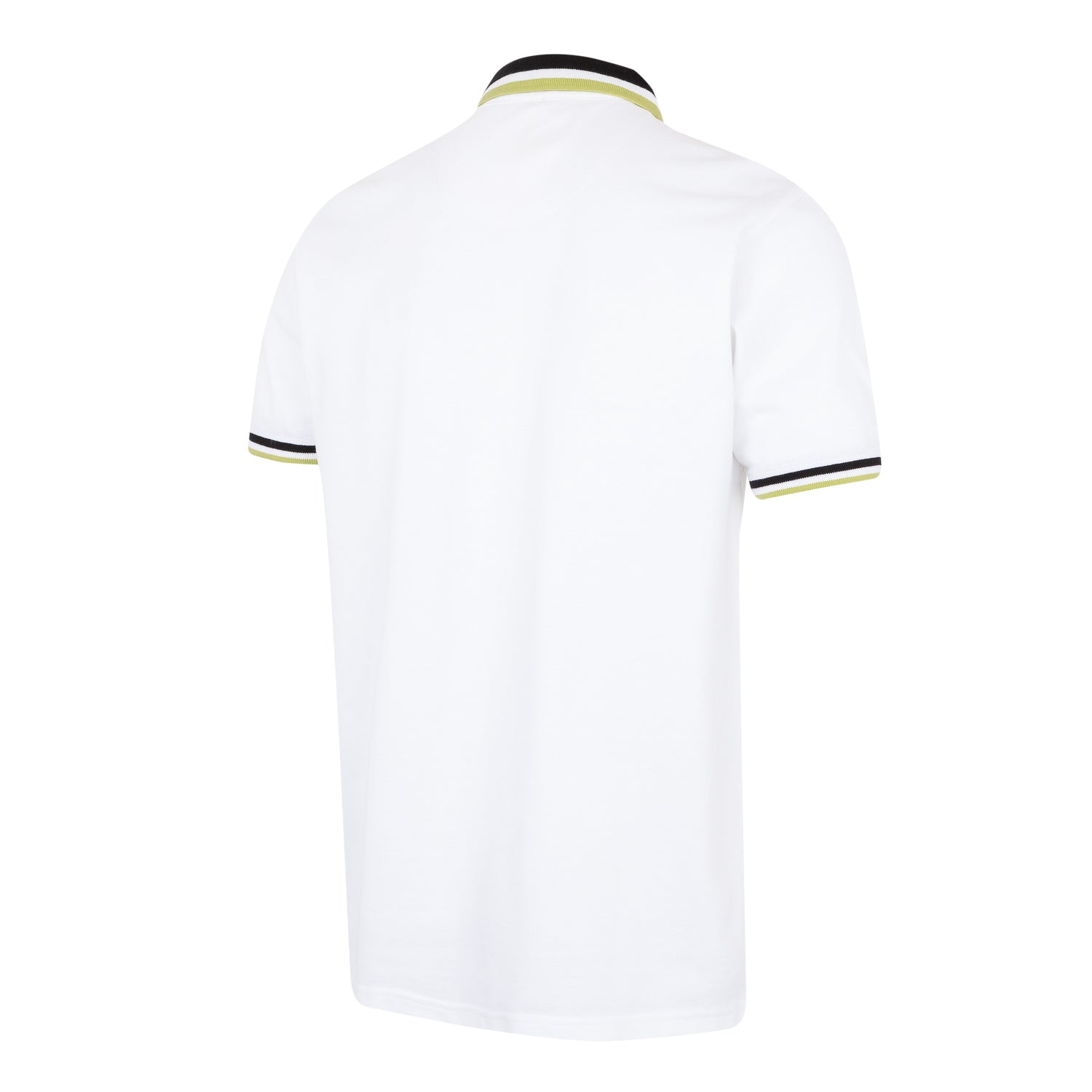 Polo Pique Hombre Blanco/Lima Real Madrid