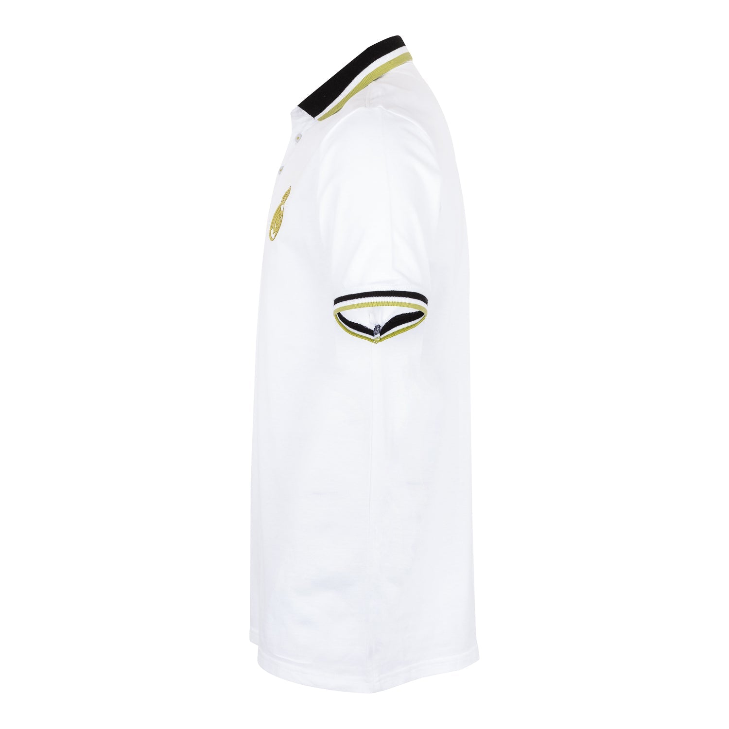 Polo Pique Hombre Blanco/Lima Real Madrid