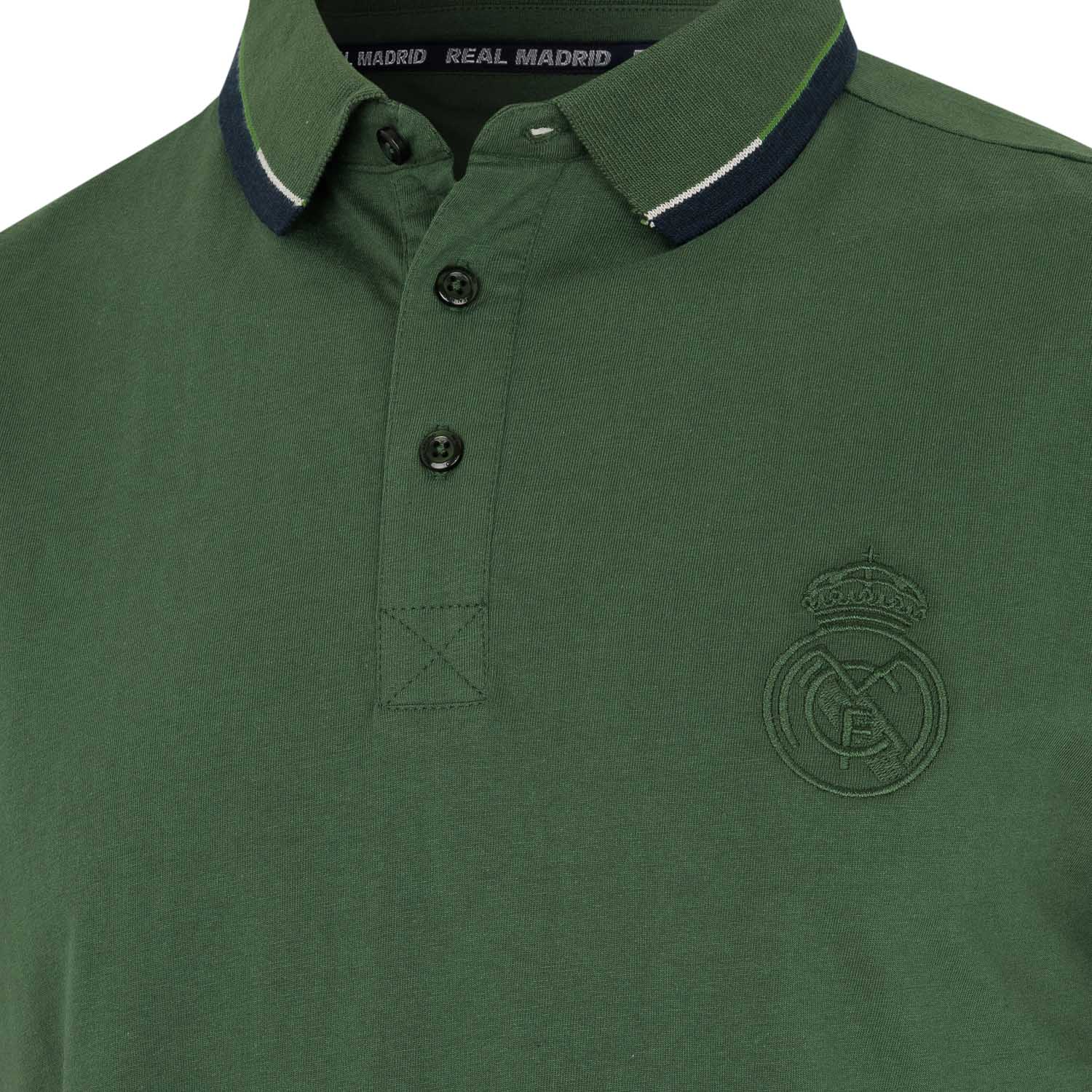 Polo Tonal Hombre Verde Real Madrid