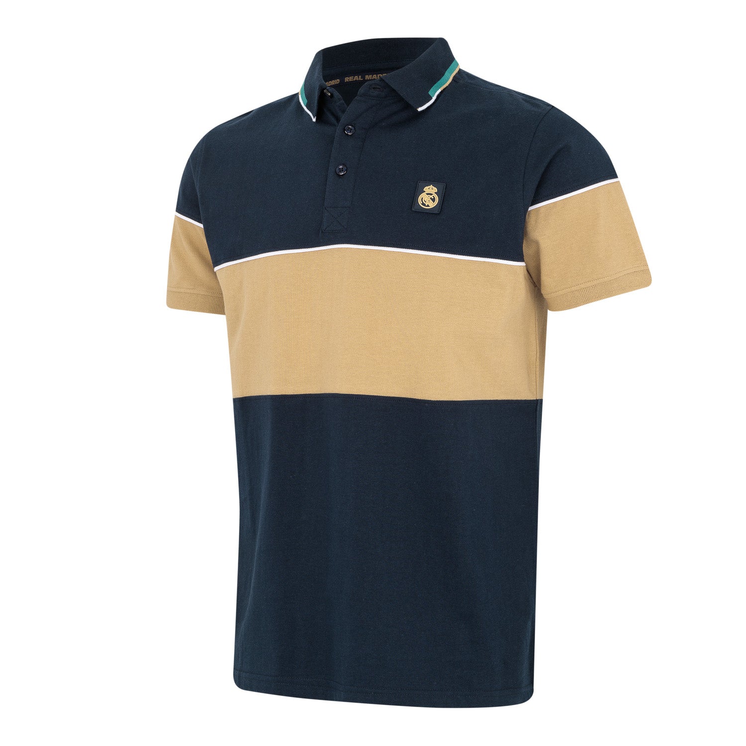 Polo Hombre Azul Marino/Beige Real Madrid