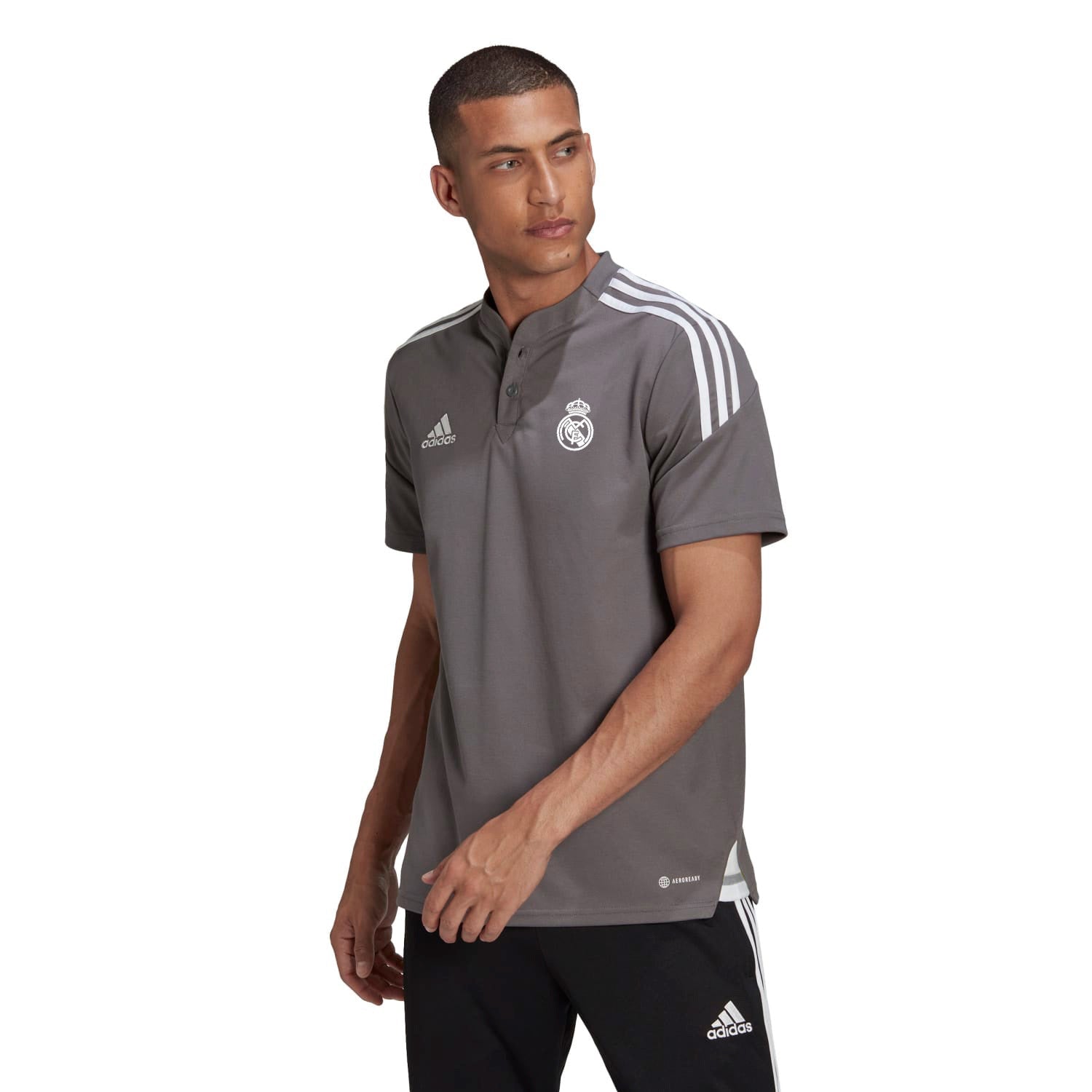 Polo Hombre Entrenamiento TTW Gris adidas