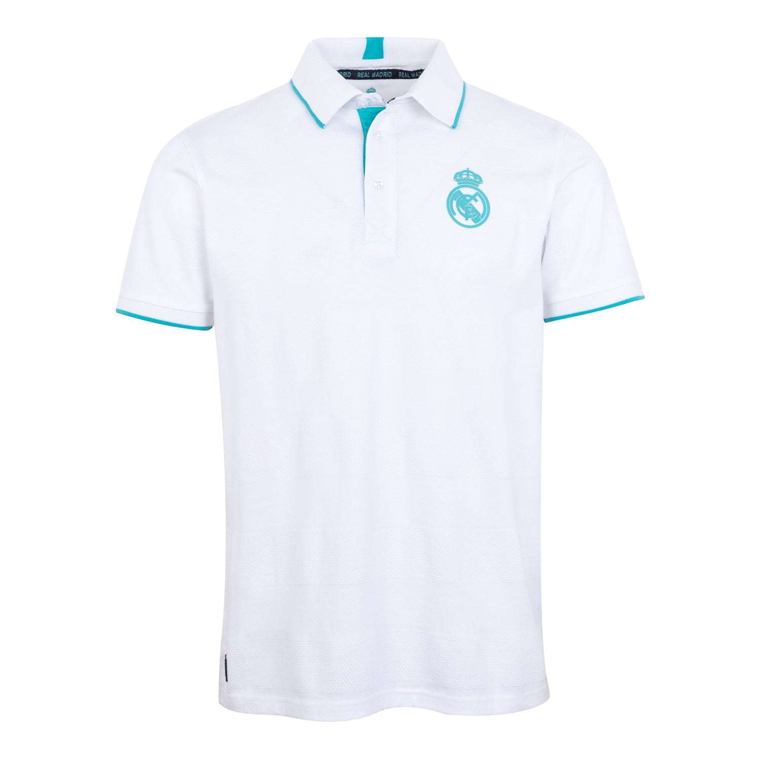 Polo Madrid Sky Estructura Rayas Hombre Tonal Blanco