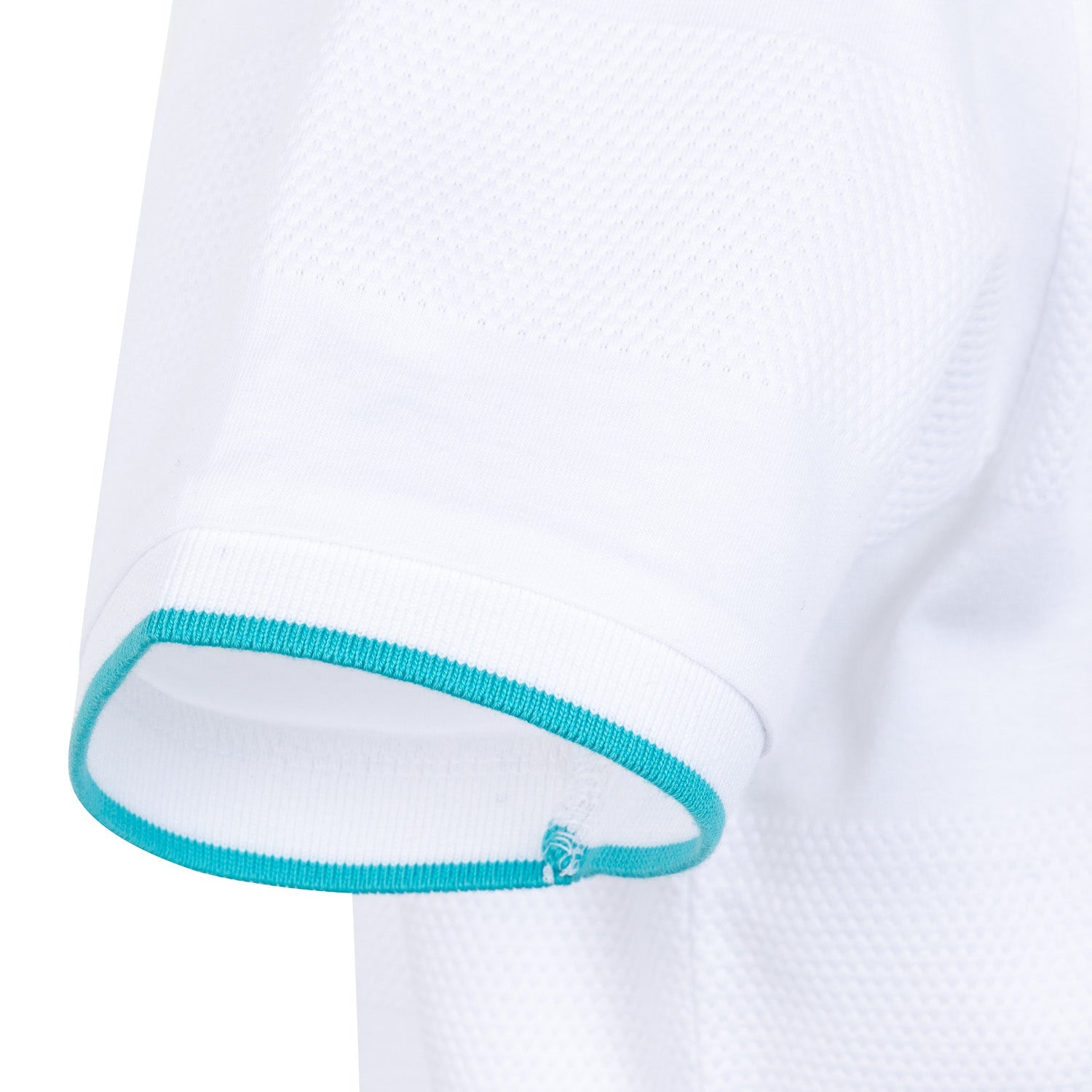 Polo Madrid Sky Estructura Rayas Hombre Tonal Blanco