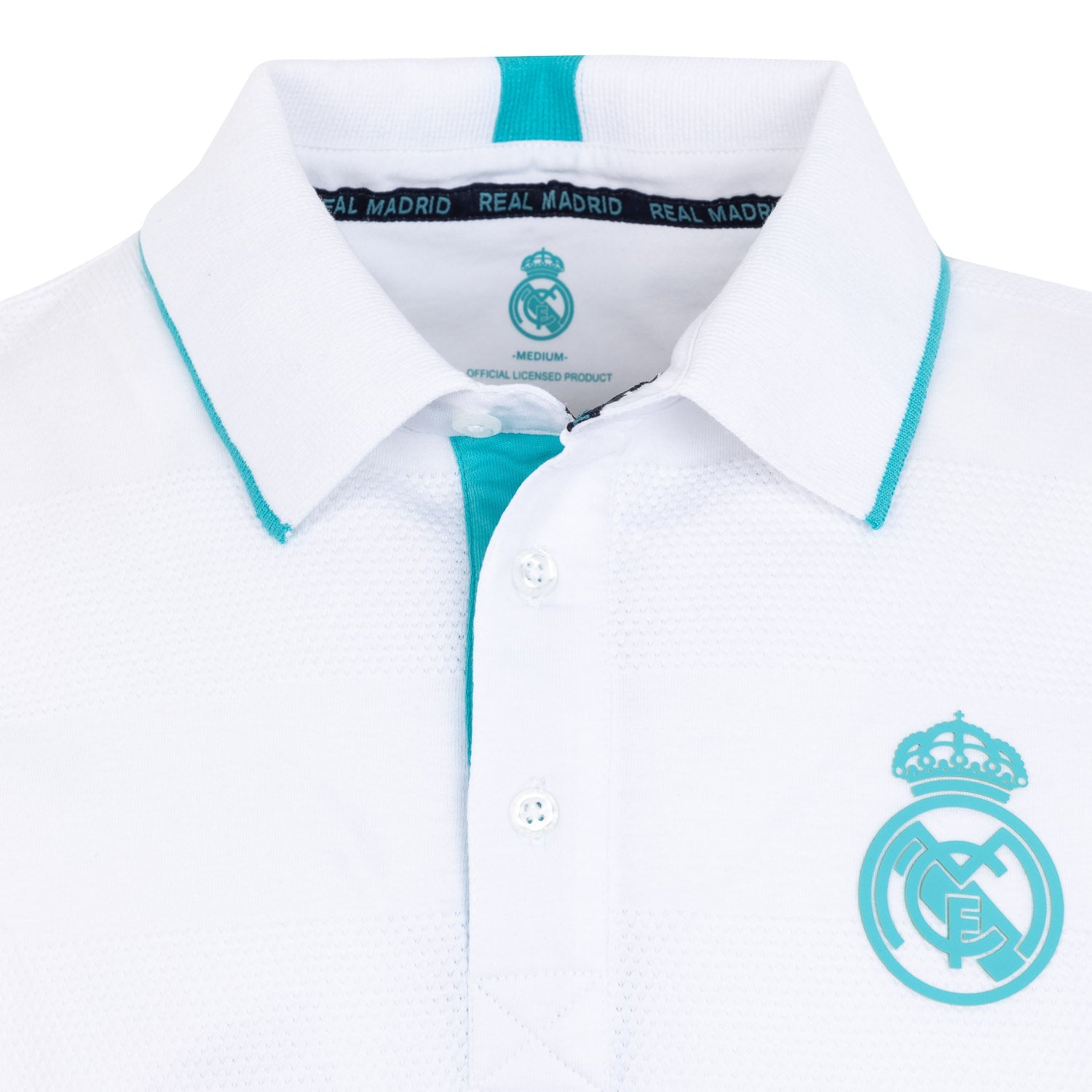 Polo Madrid Sky Estructura Rayas Hombre Tonal Blanco