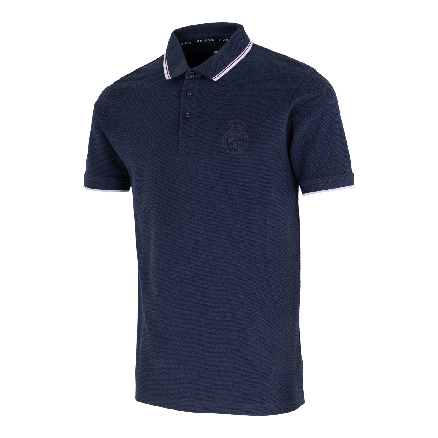 Polo Sakura Hombre Tejido Estructura Azul
