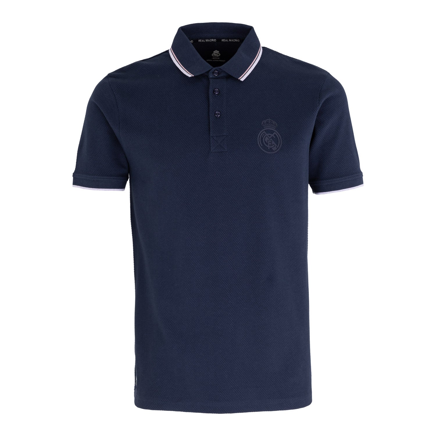 Polo Sakura Hombre Tejido Estructura Azul