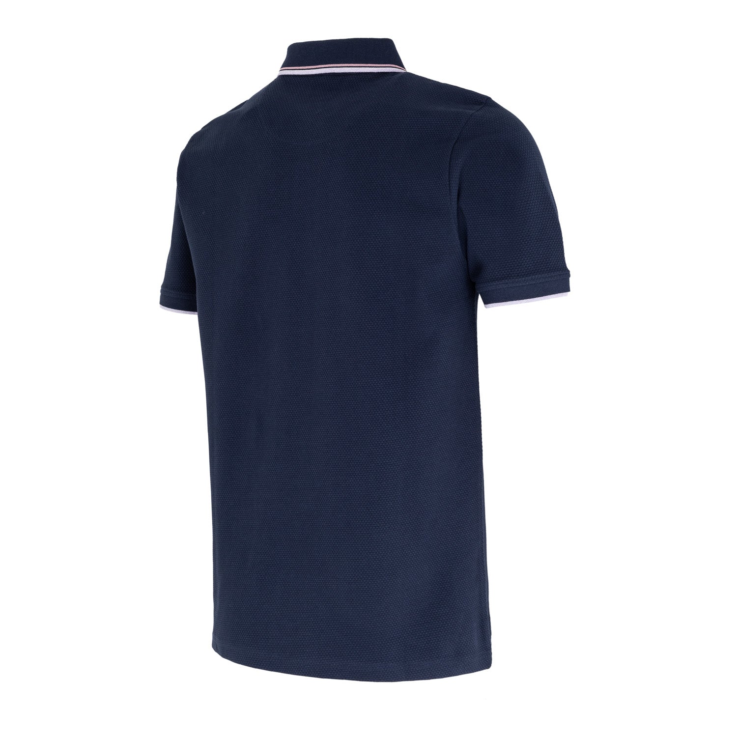 Polo Sakura Hombre Tejido Estructura Azul