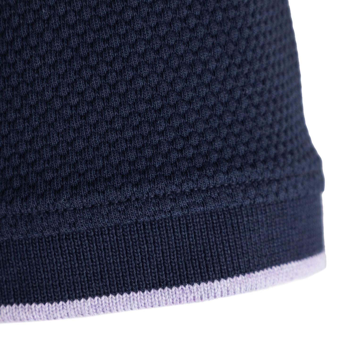Polo Sakura Hombre Tejido Estructura Azul