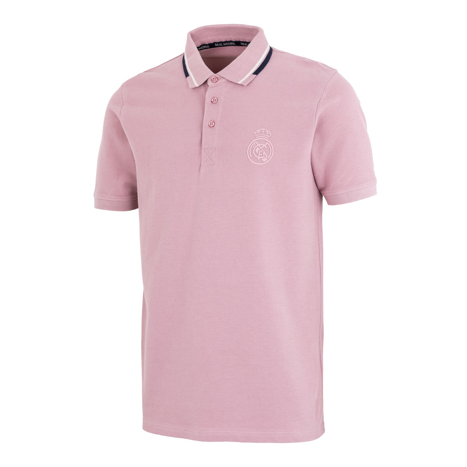 Polo Sakura Hombre Detalle Cuello Contraste Rosa