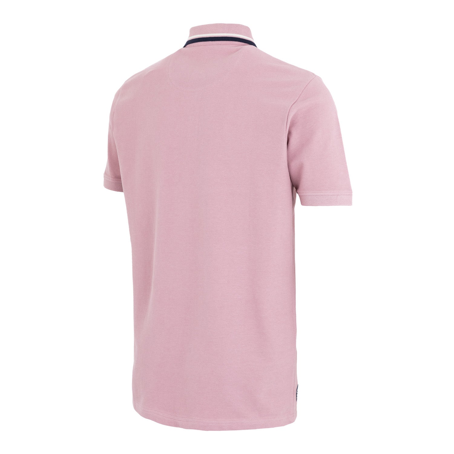 Polo Sakura Hombre Detalle Cuello Contraste Rosa
