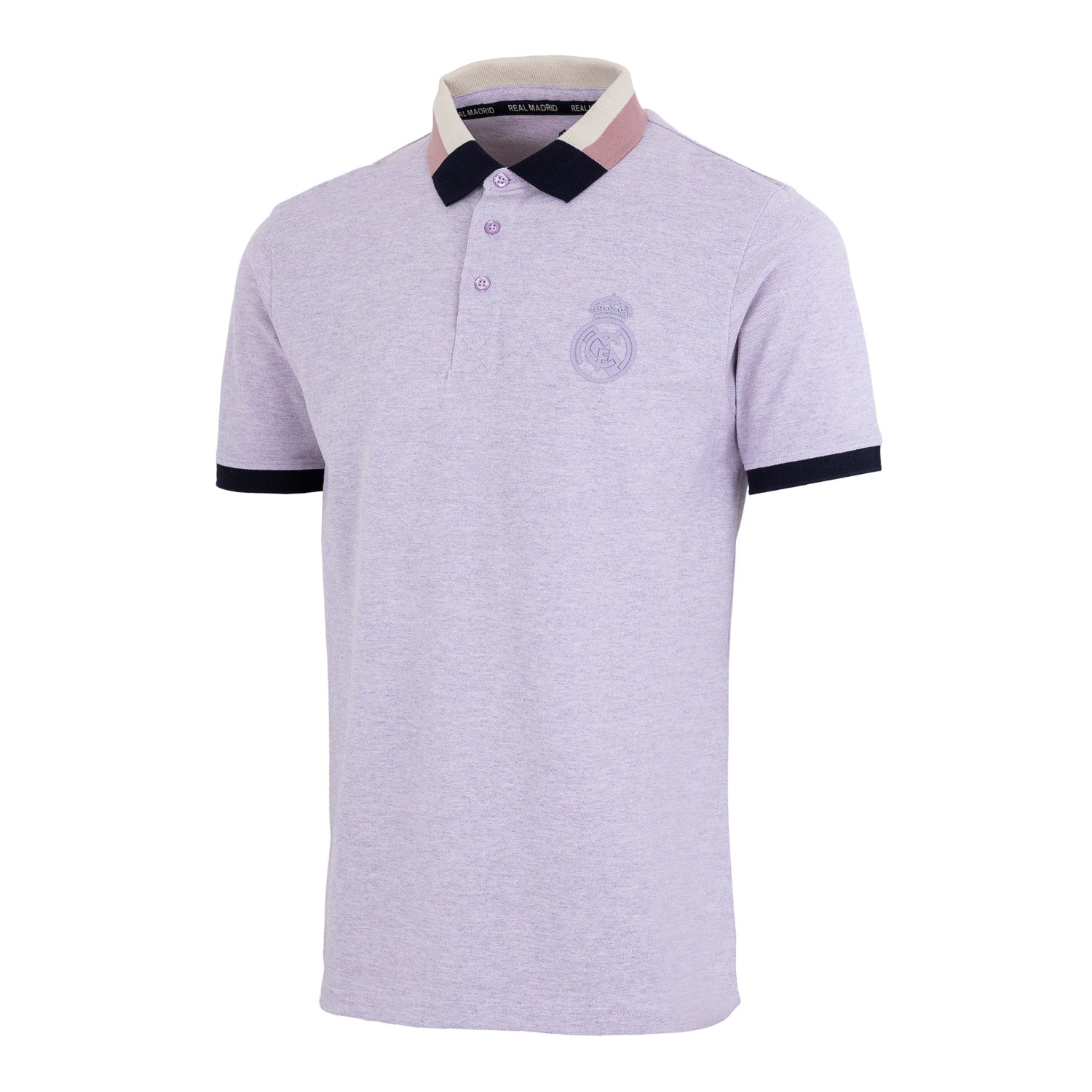 Polo Sakura Hombre Detalle Cuello Morado
