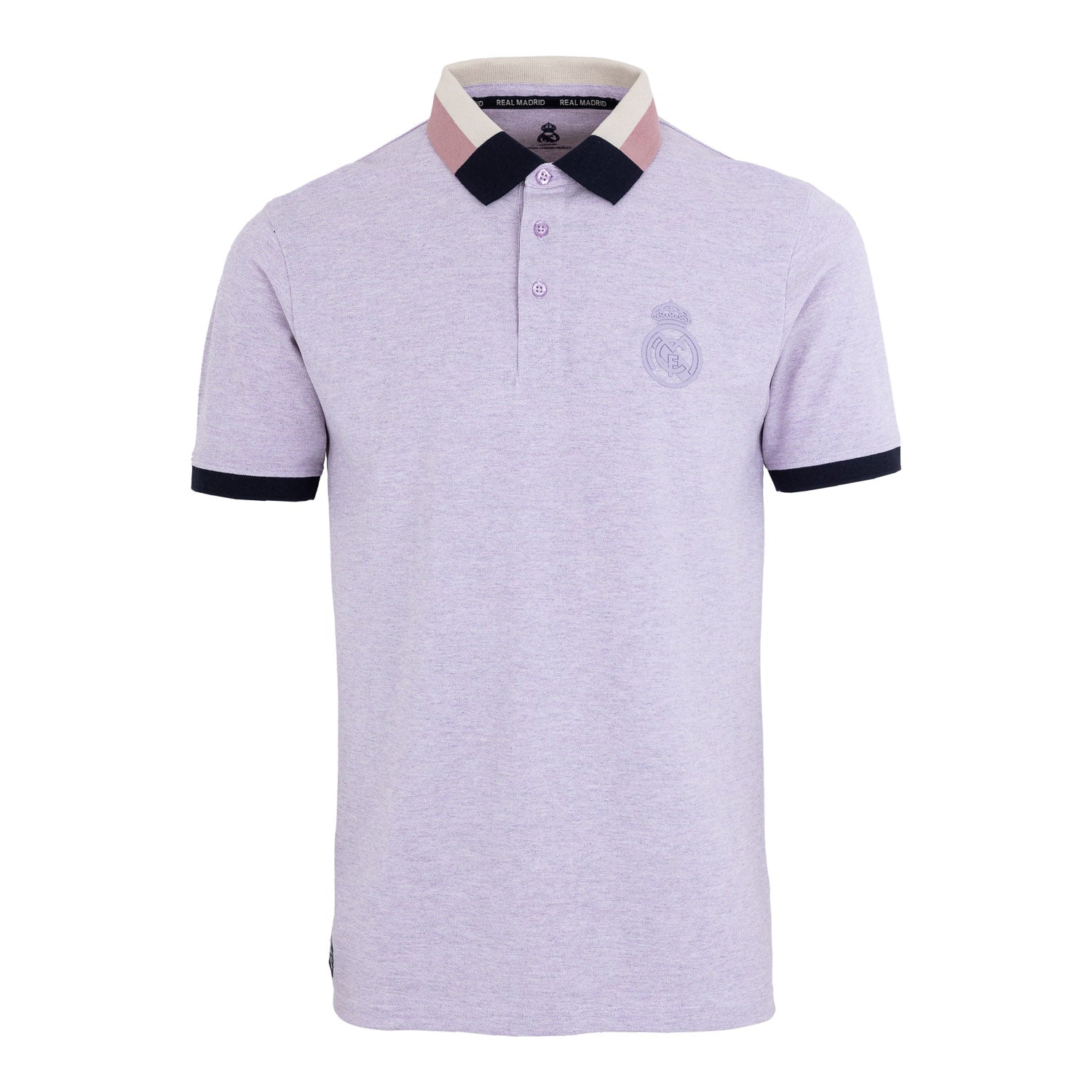 Polo Sakura Hombre Detalle Cuello Morado