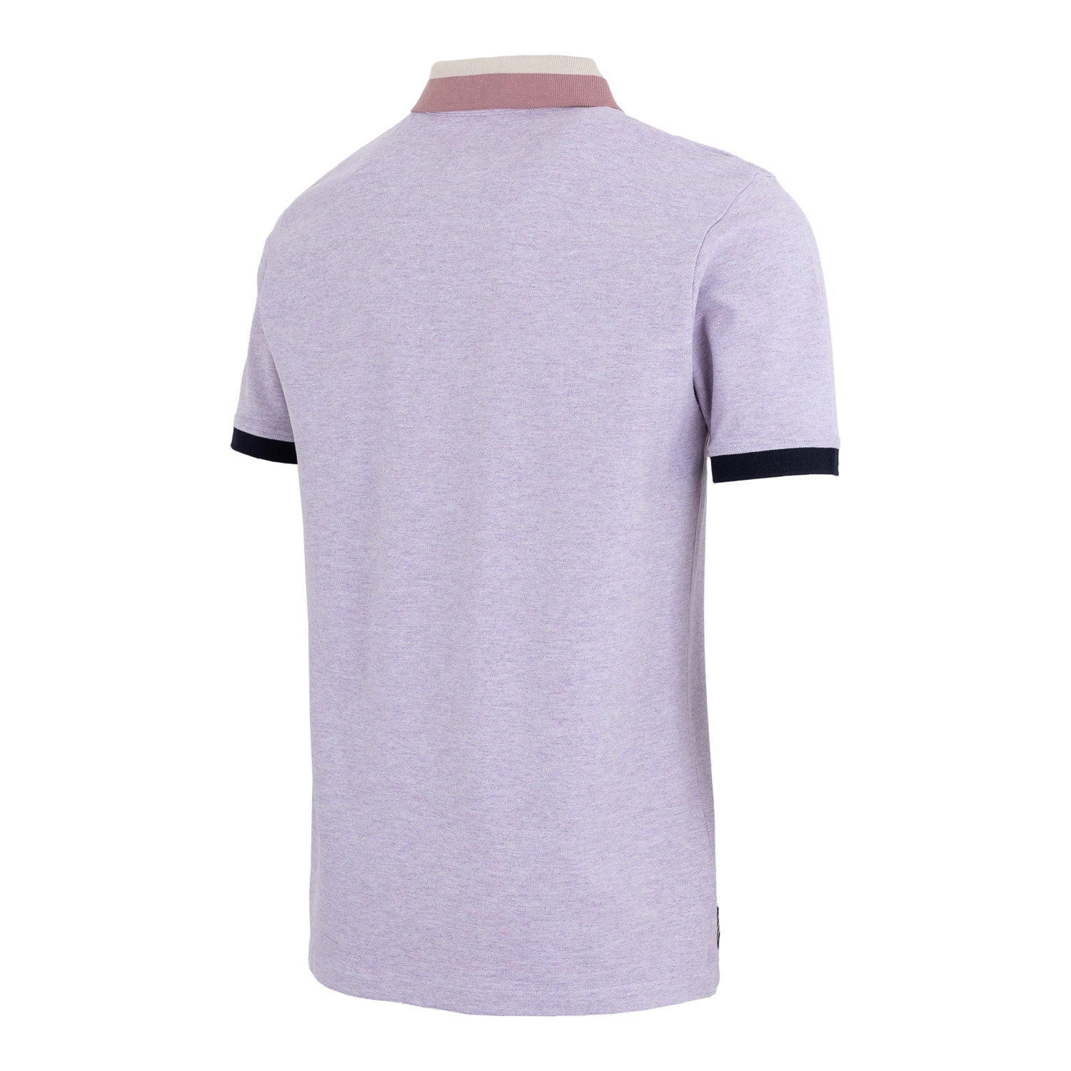 Polo Sakura Hombre Detalle Cuello Morado