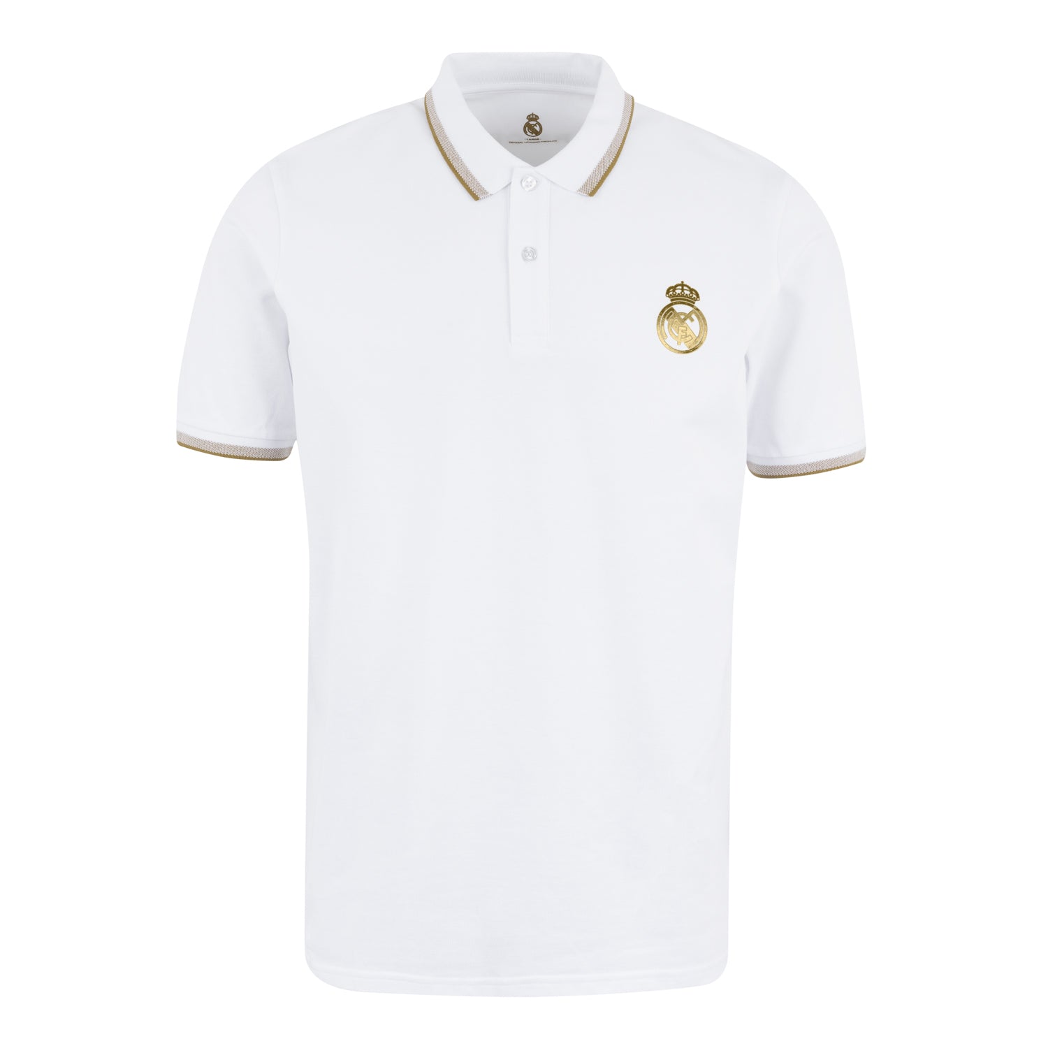 Polo Hombre White & Gold