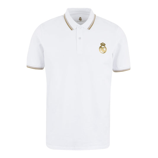 Polo Hombre White & Gold