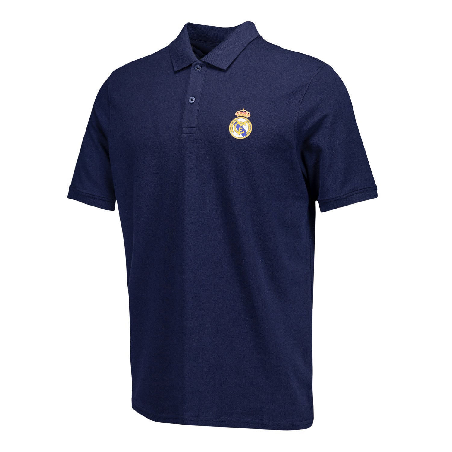 Polo Azul Hombre ECO Essentials Real Madrid Escudo Color