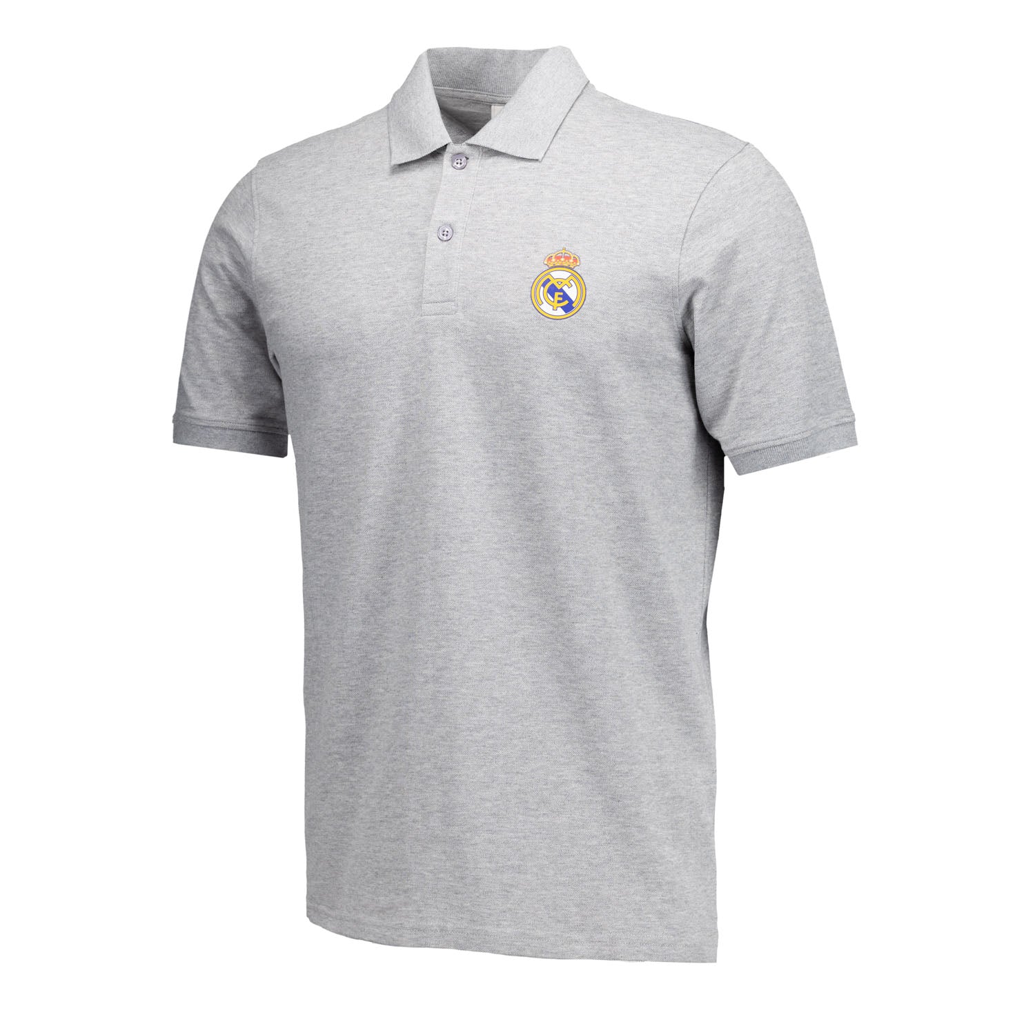 Polo Gris Hombre ECO Essentials Real Madrid Escudo Color