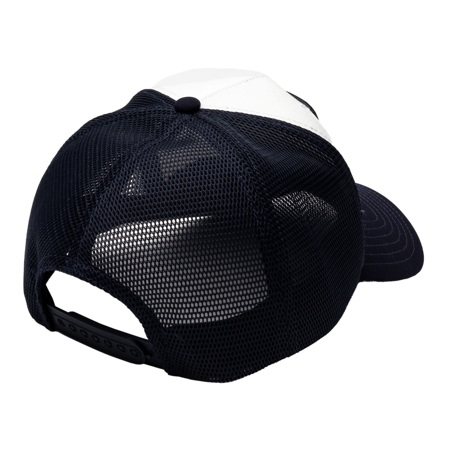 Gorra Rejilla Escudo Cuadrado Blanco/Negro