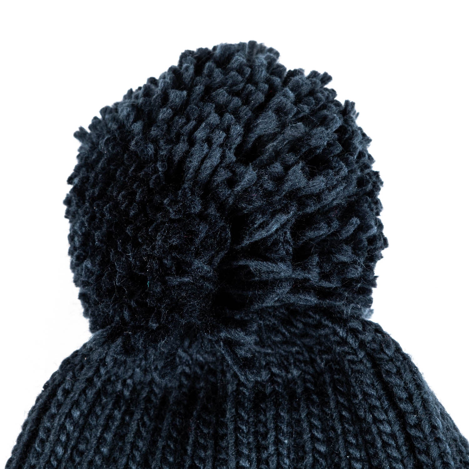 Gorro Punto Pompón Azul Marino