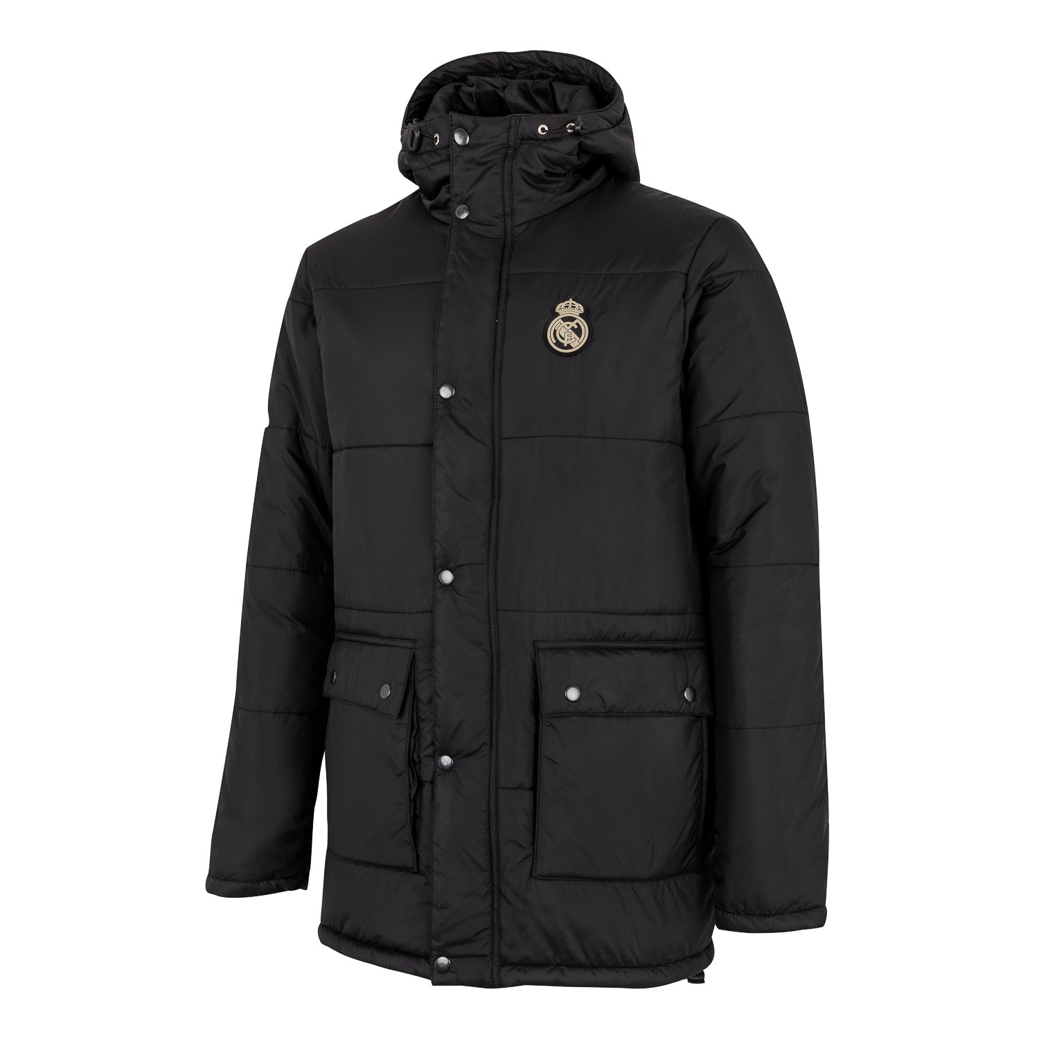 Parka Acolchada Hombre Negra