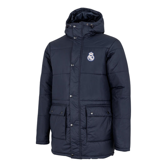 Parka Acolchada Hombre Azul Marino