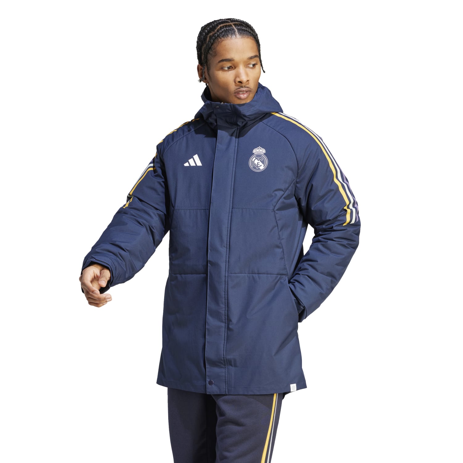 Parka adidas Hombre Entrenamiento 23/24 Azul Marino