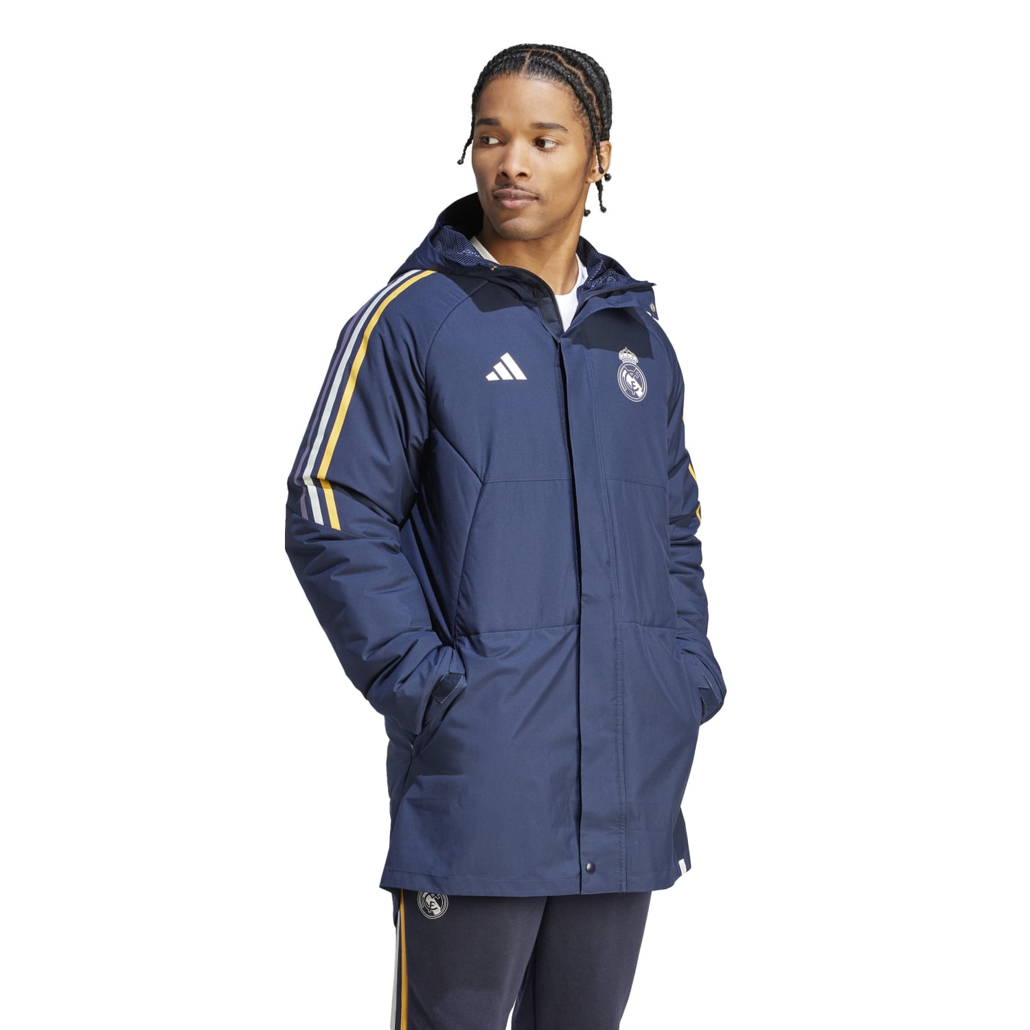 Parka adidas Hombre Entrenamiento 23/24 Azul Marino