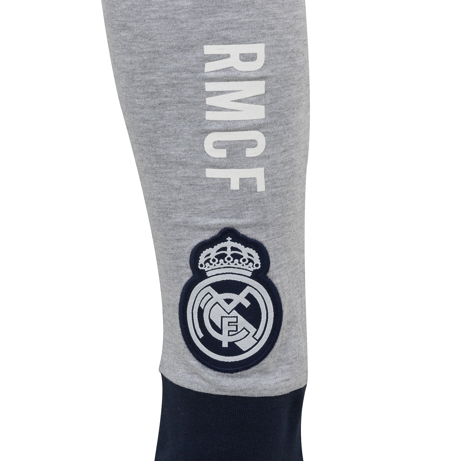Pijama Pantalón Largo Hombre Contraste Gris/Azul Marino