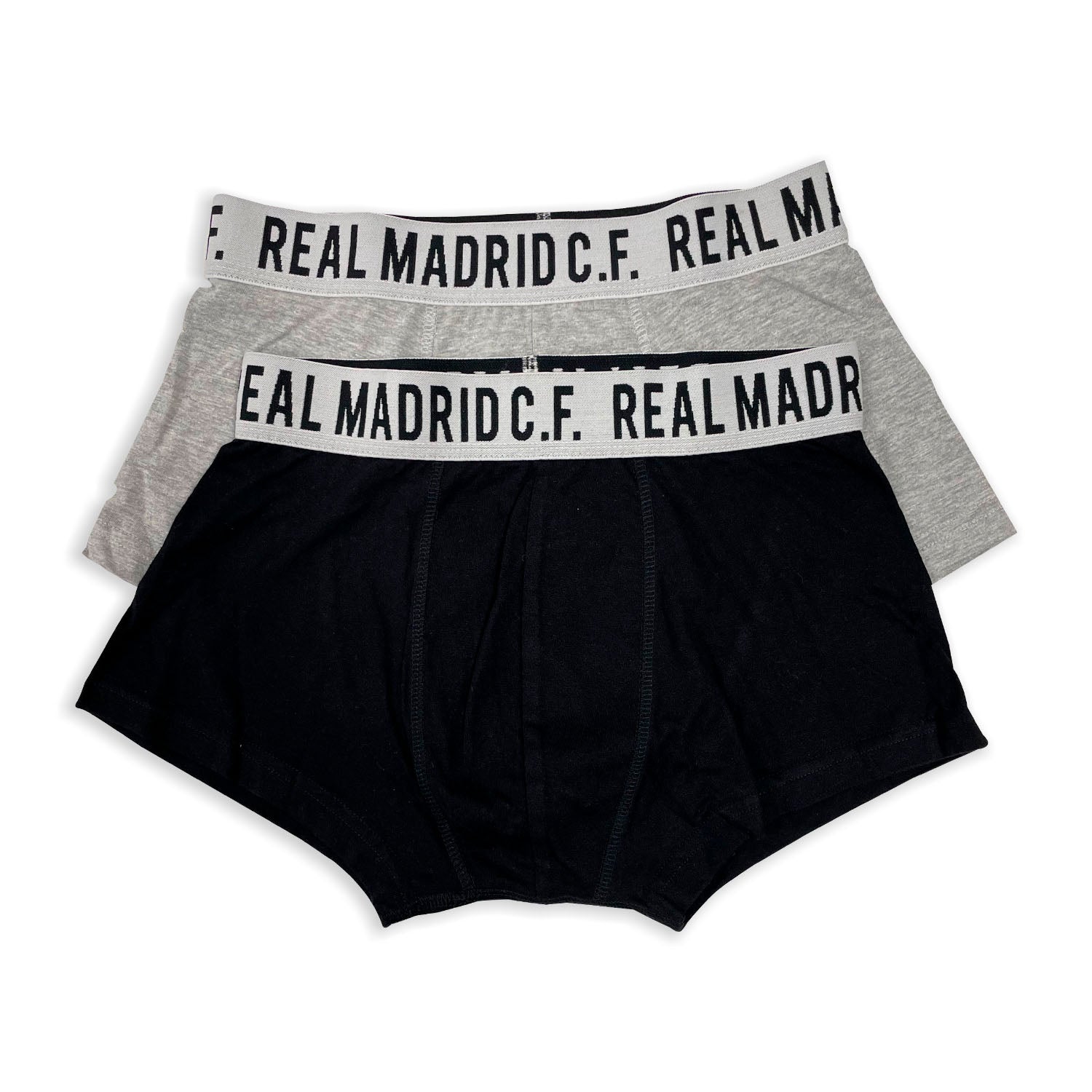 Pack 2 Boxers Cortos Negro/Gris Real Madrid
